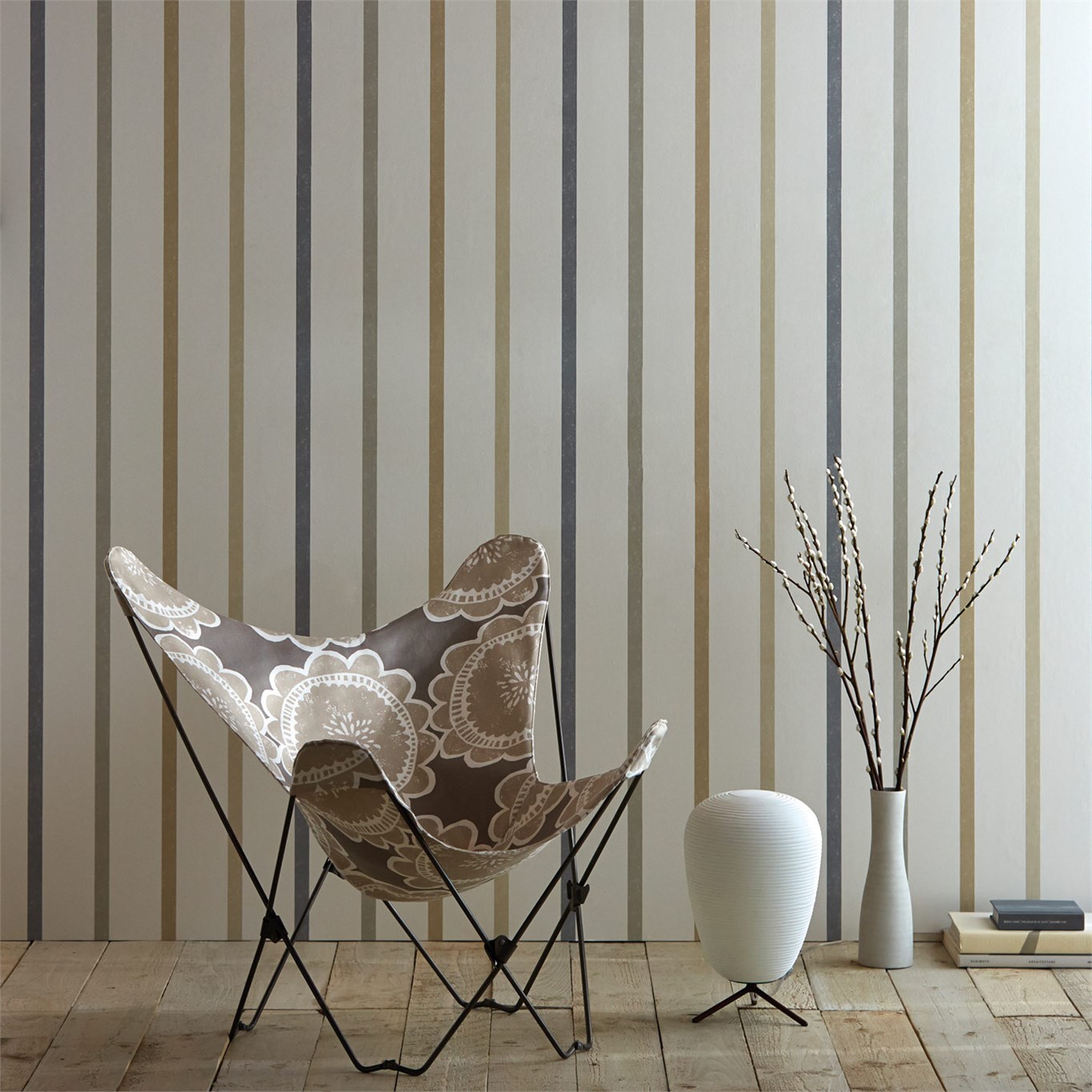 Hoppa Stripe, A Wallpaper By Scion, Part Of The Levande - Carta Da Parati A Righe - HD Wallpaper 