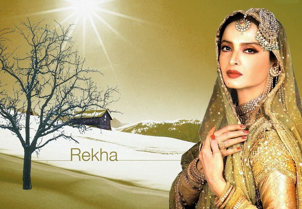 Beautiful Rekha Hd Wallpaper - 1024x708 Wallpaper 