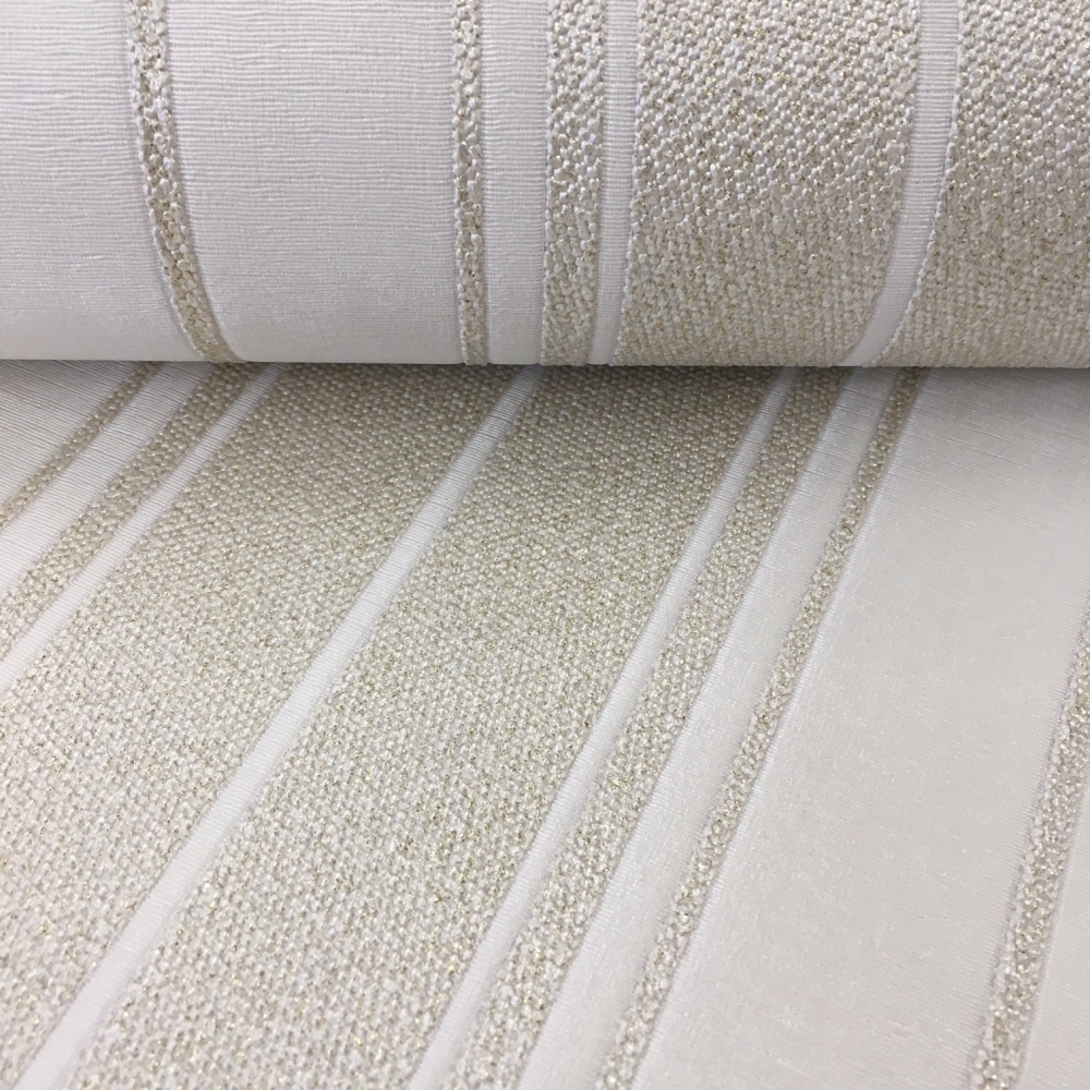 Clara Stripe Wallpaper Cream - HD Wallpaper 