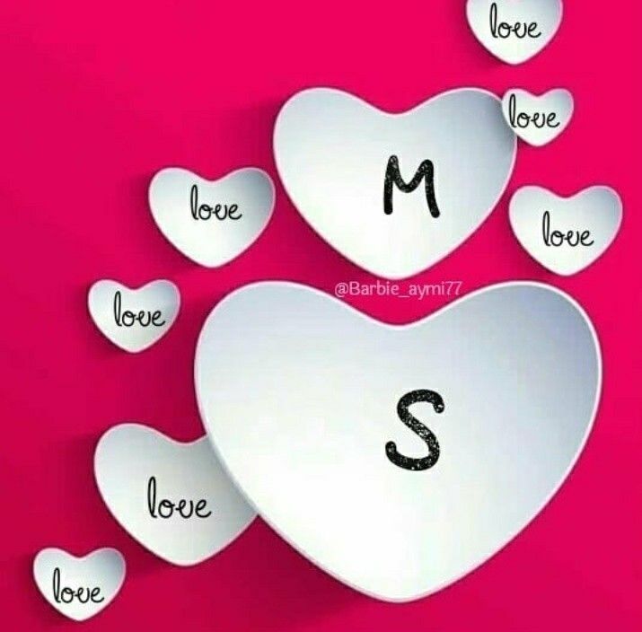 Ms Letter Images In Heart - 715x704 Wallpaper 