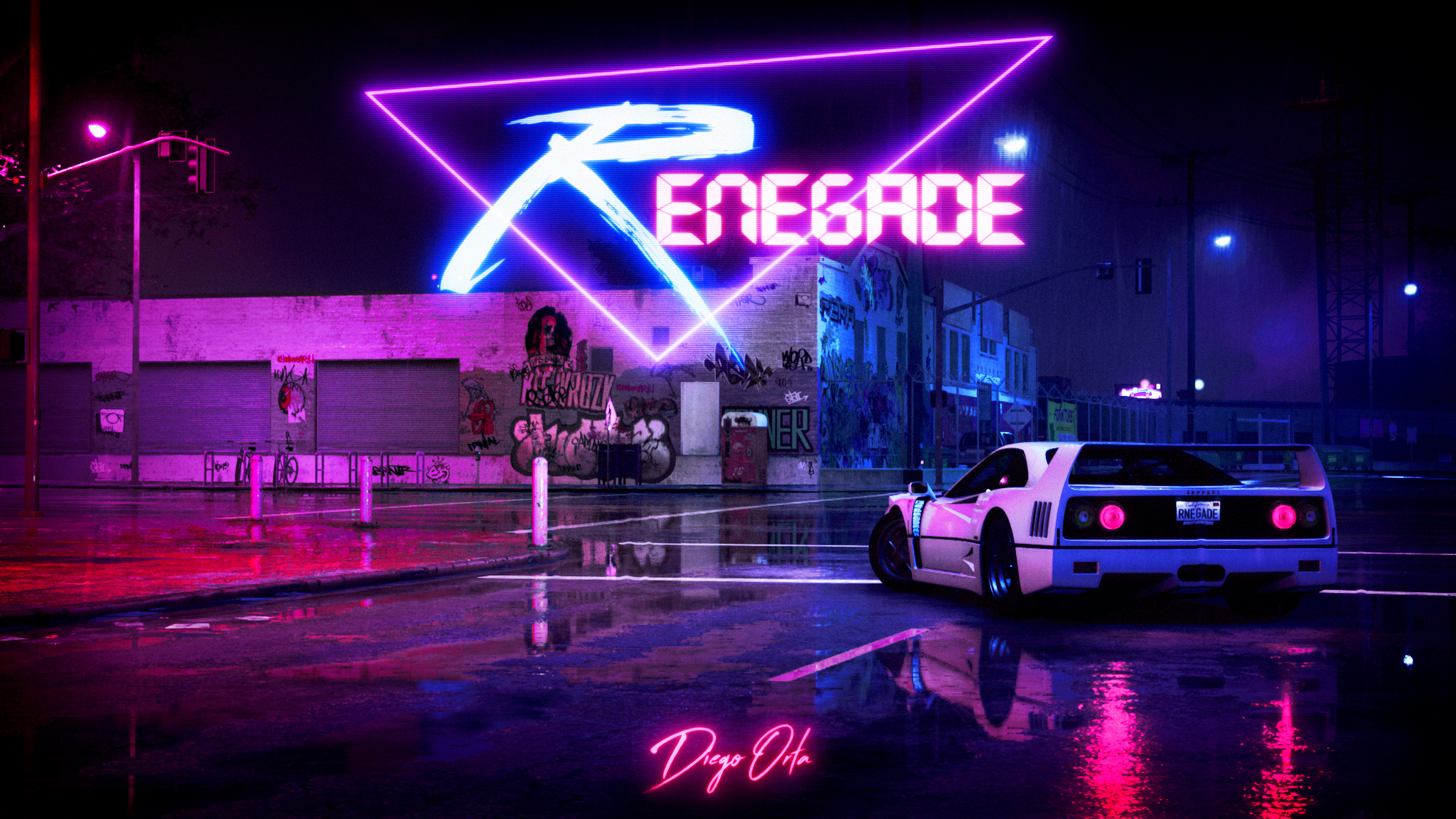 Retro Wave Wallpaper 4k - 3840x2160 Wallpaper Retro Wave Wallpaper 4k - 3840x2160 Wallpaper