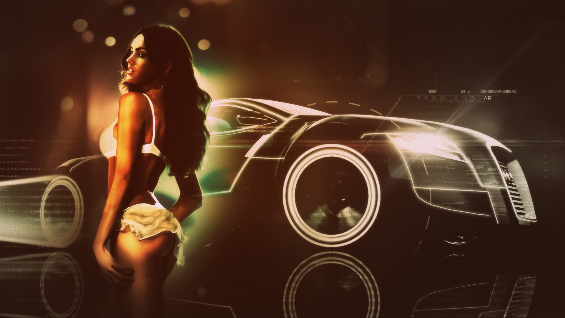 Megan Fox Transformer Audi - HD Wallpaper 
