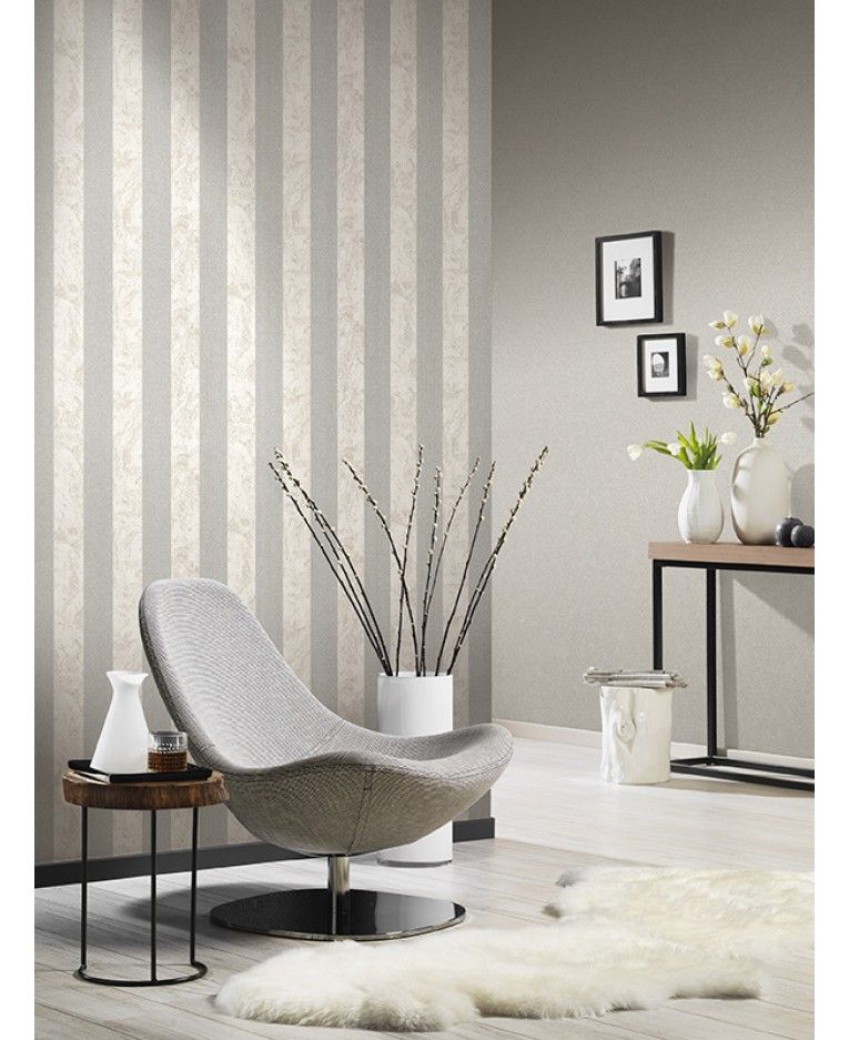 Cream Feature Wallpaper Living Room - HD Wallpaper 
