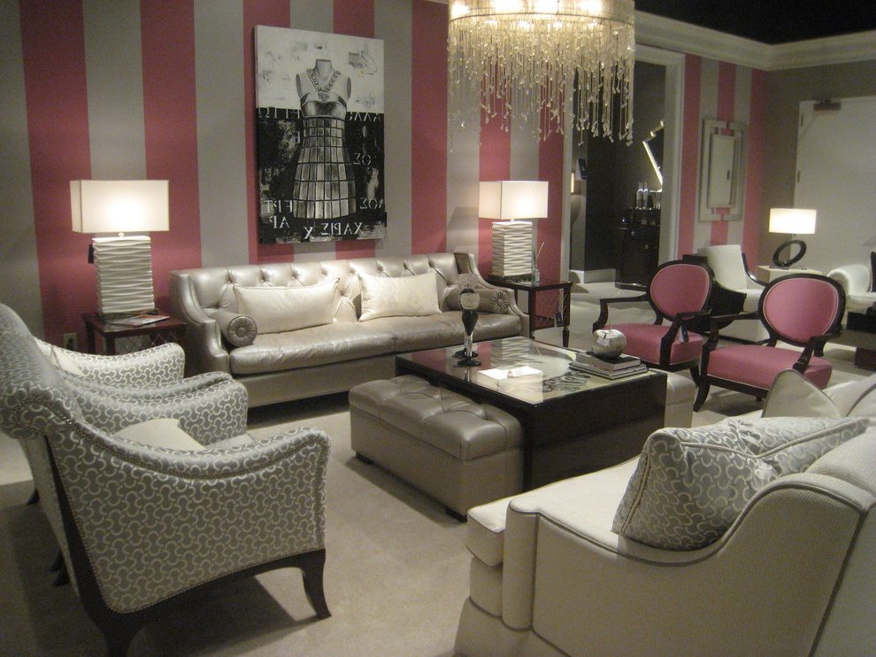 Portland Tufted Couch Home With Transitional Table - Window Covering - HD Wallpaper 