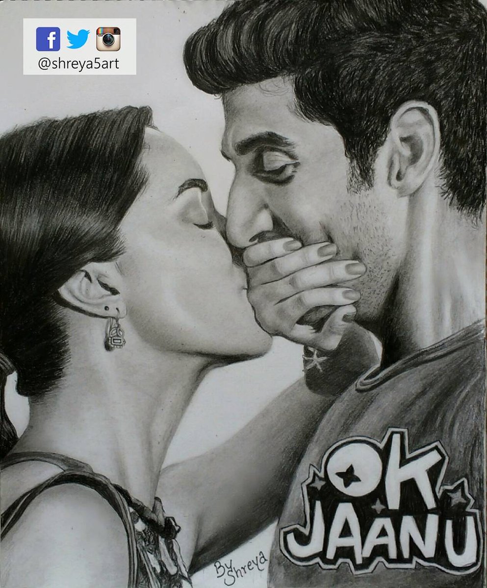 Ok Jaanu Movie Review - Ok Jaanu Drawing - HD Wallpaper 