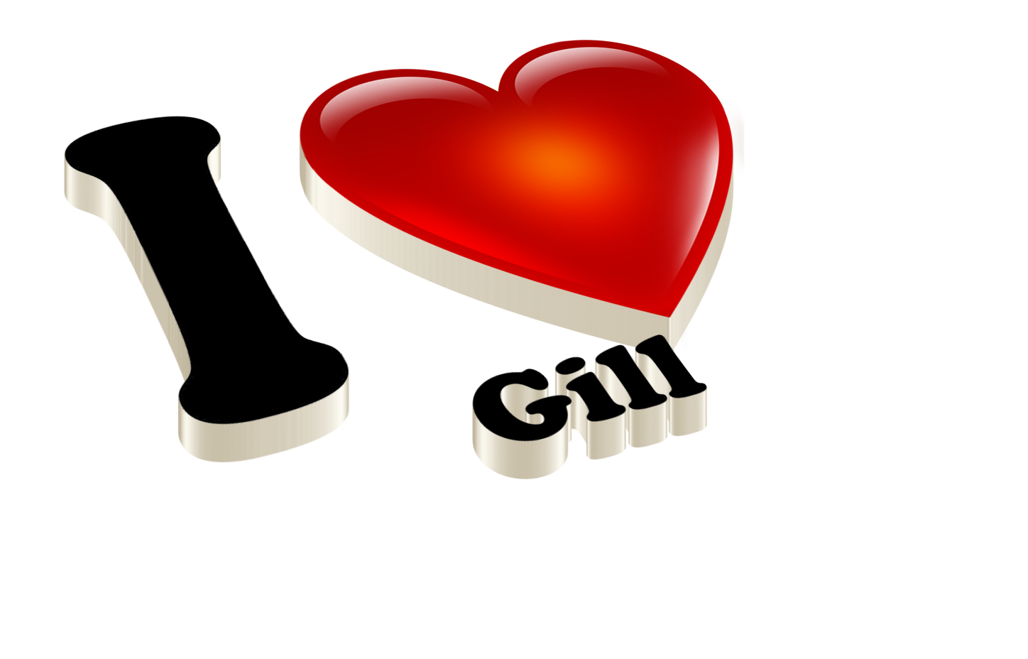 Gill Heart Name Transparent Png - Heart - HD Wallpaper 