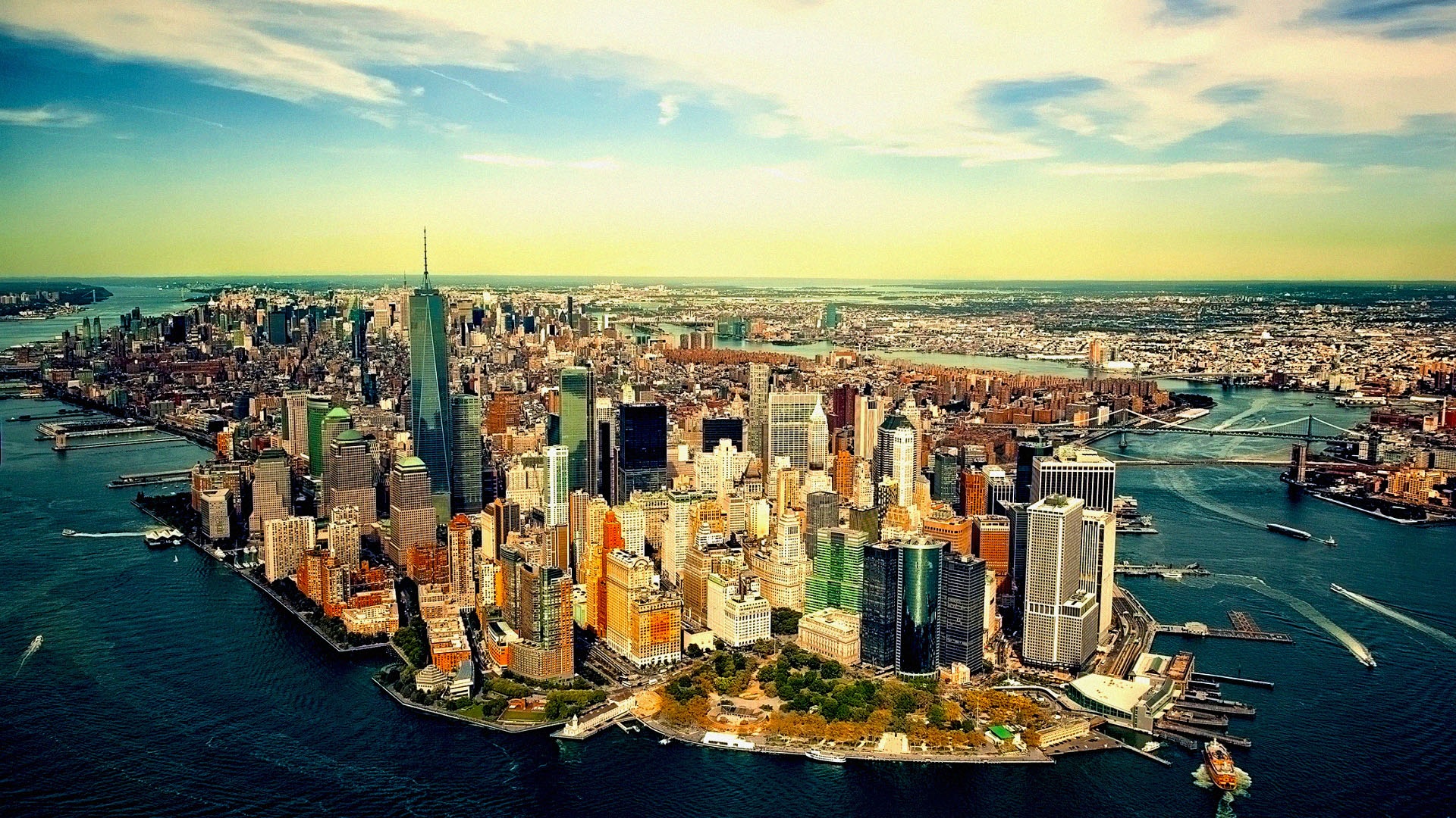 Manhattan Megapolis 4k New York Make 1920x1080 Wallpaper Teahub Io