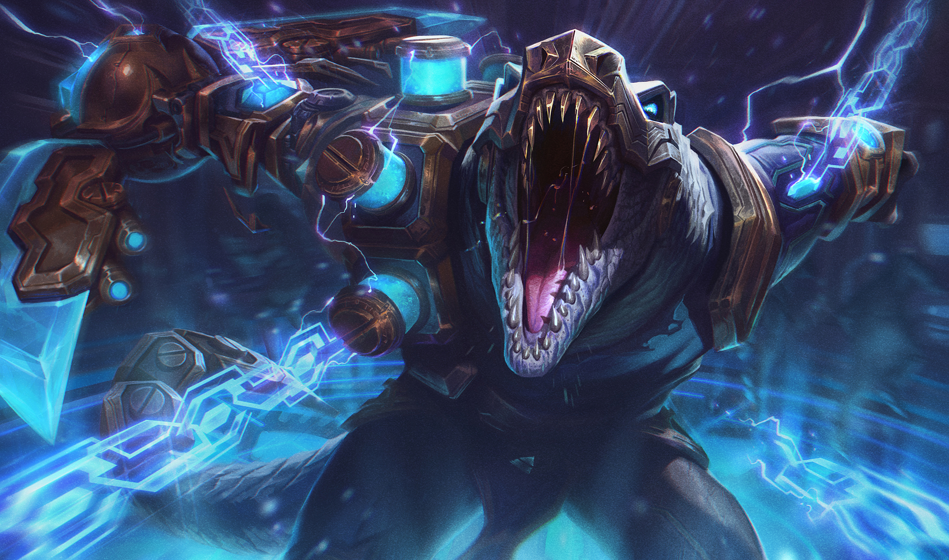Hextech Renekton Skin - HD Wallpaper 