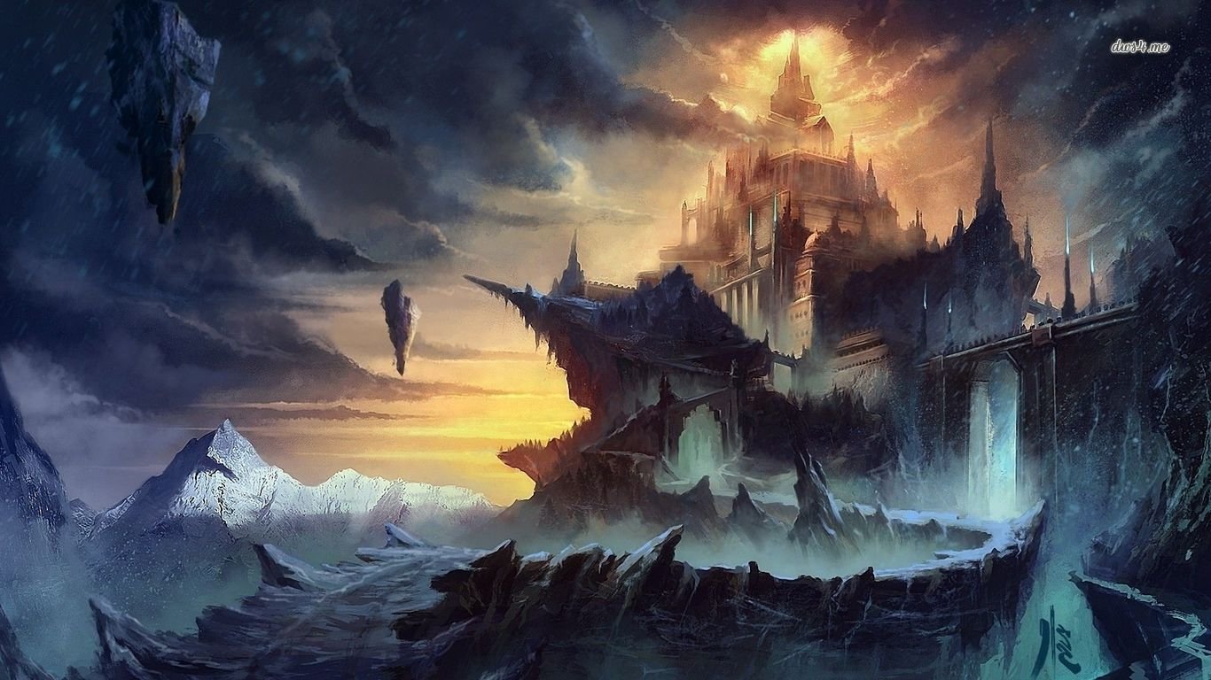 Download Hd Fantasy Castle Pc Wallpaper Id - Pc Wallpaper Fantasy - HD Wallpaper 