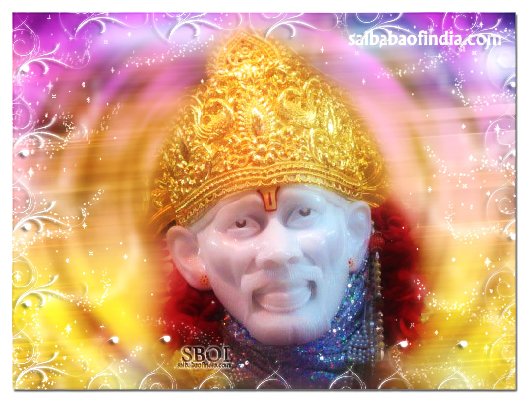 Sai Baba With Shayari - HD Wallpaper 