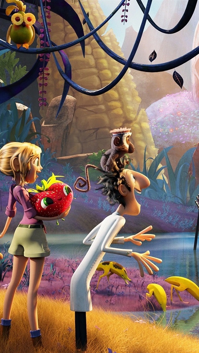 Iphone Wallpaper Cloudy With A Chance Of Meatballs - Cloudy With A Chance Of Meatballs Background - HD Wallpaper 