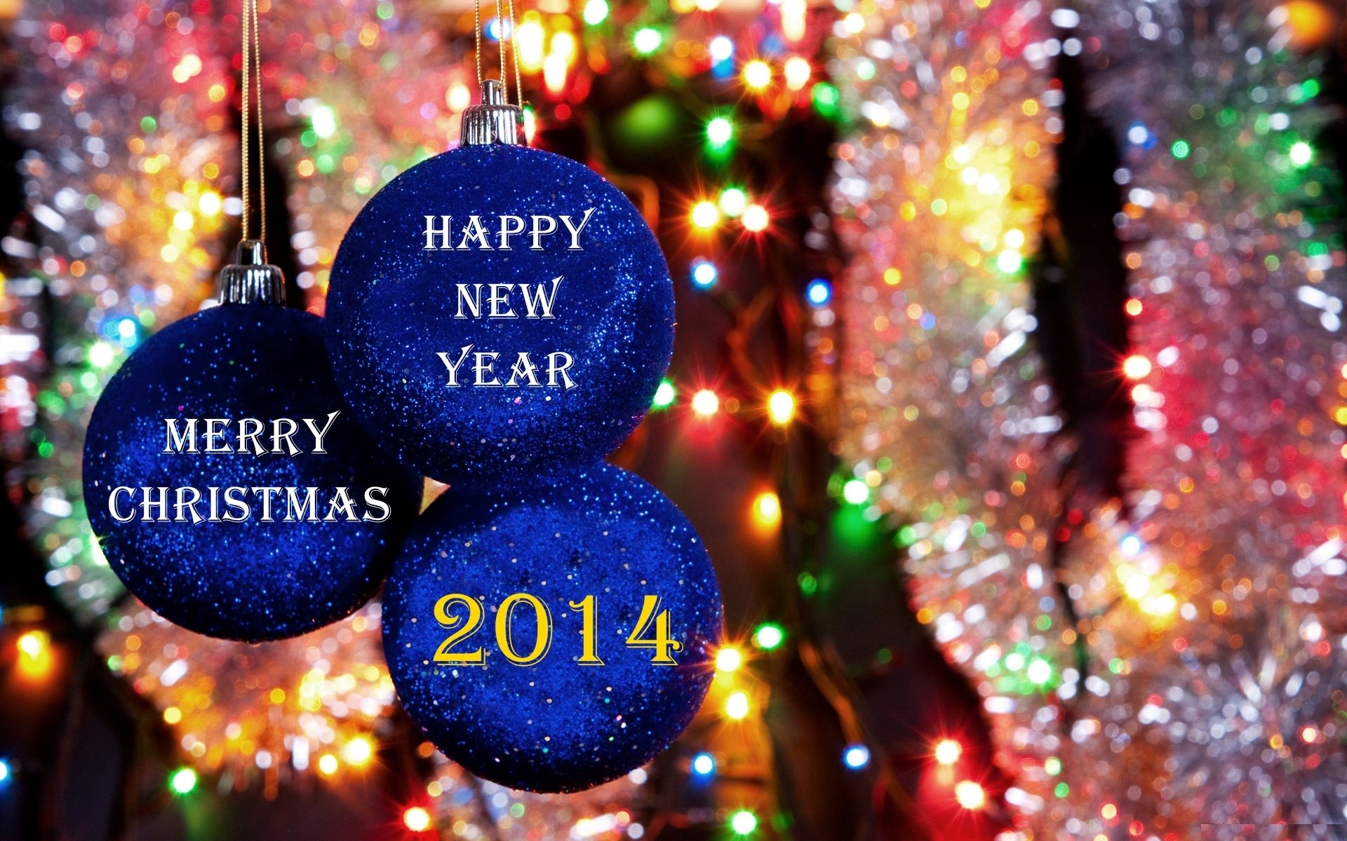 Merry Christmas 2014 New Year Wallpaper Download - Merry Christmas And New Year - HD Wallpaper 