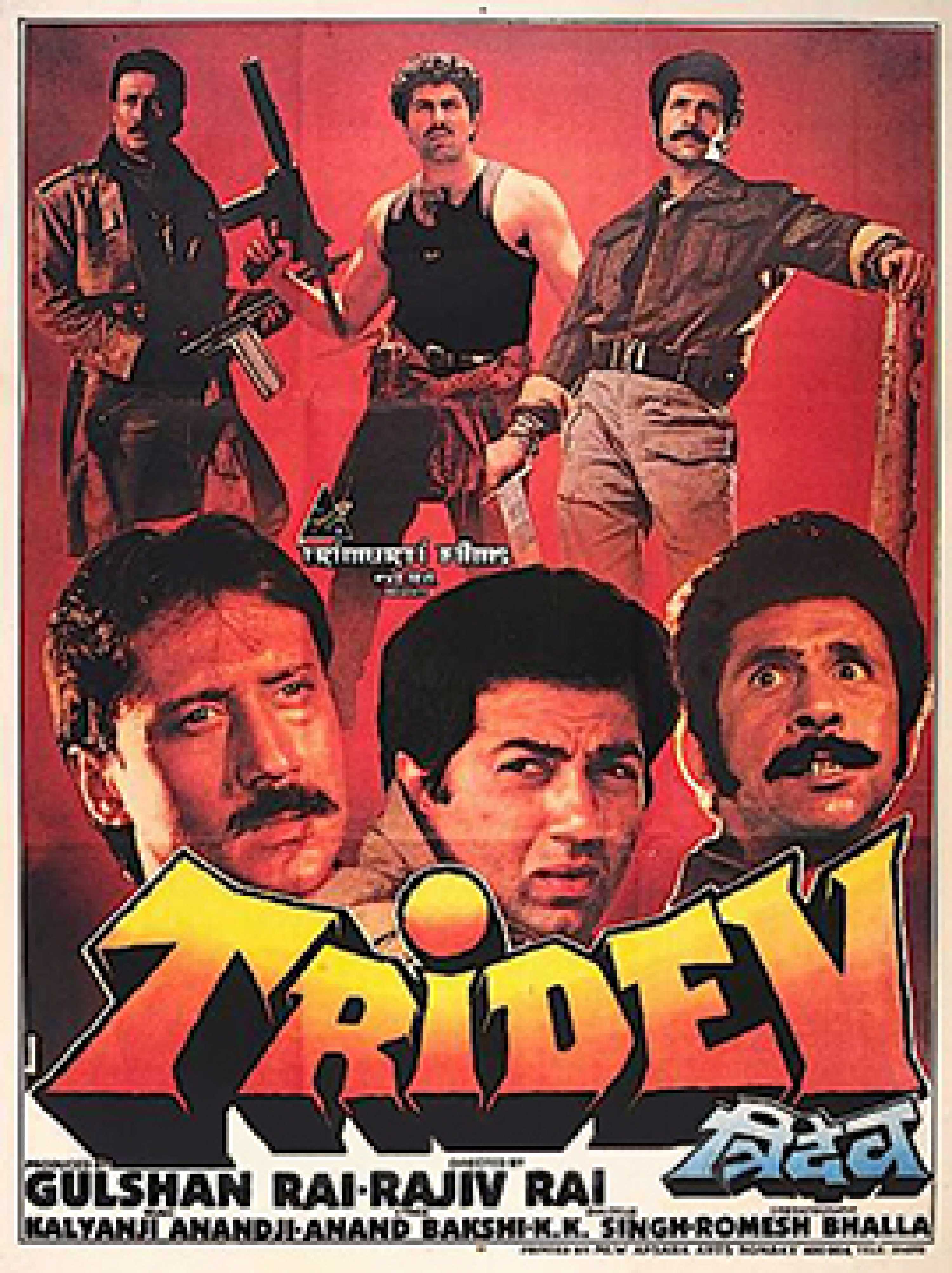 Tridev Sunny Deol Movie Poster - HD Wallpaper 