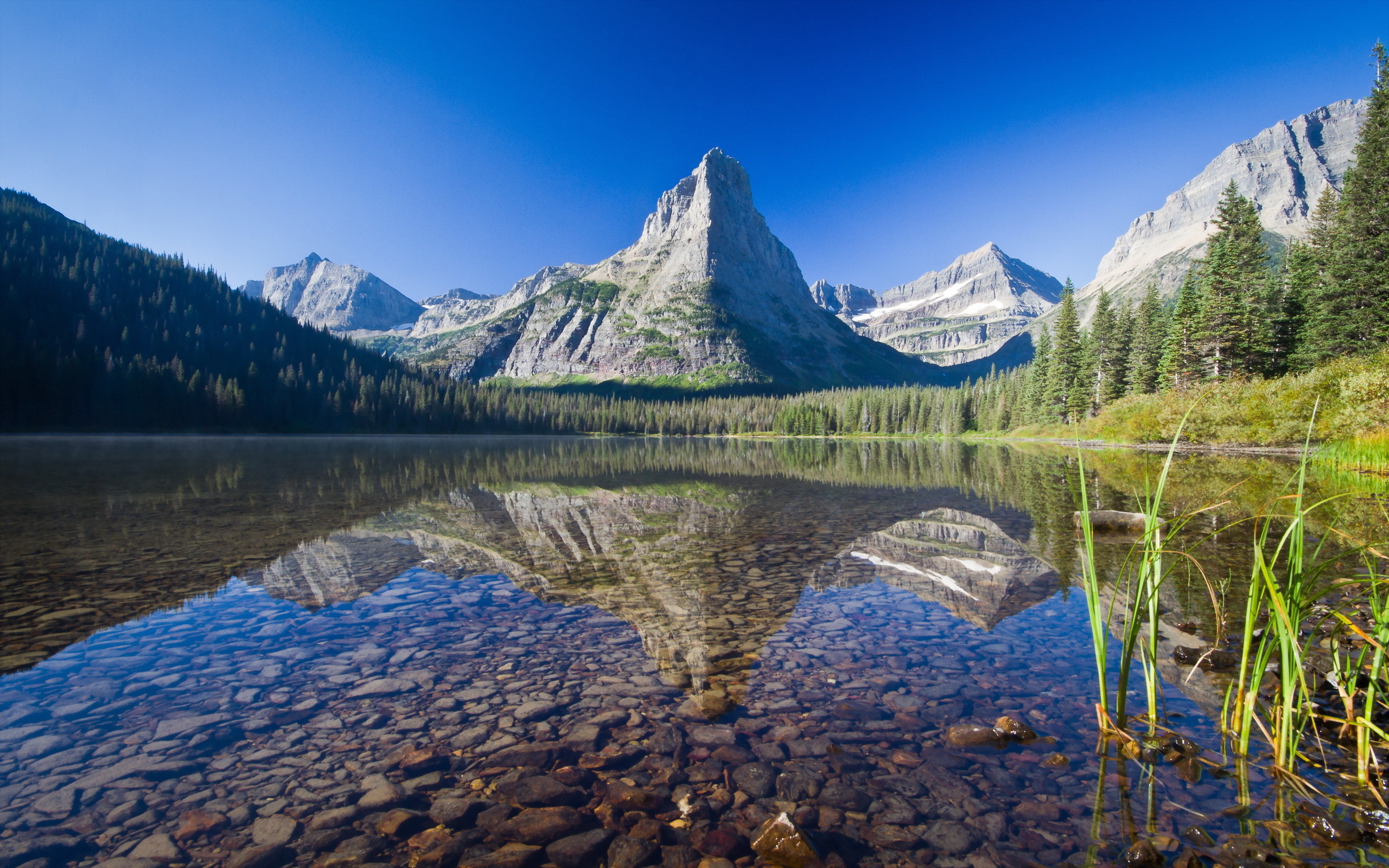 2560x1600, Mokowanis Lake, Glacier National Park, Montana - 4k Wallpaper Montana - HD Wallpaper 