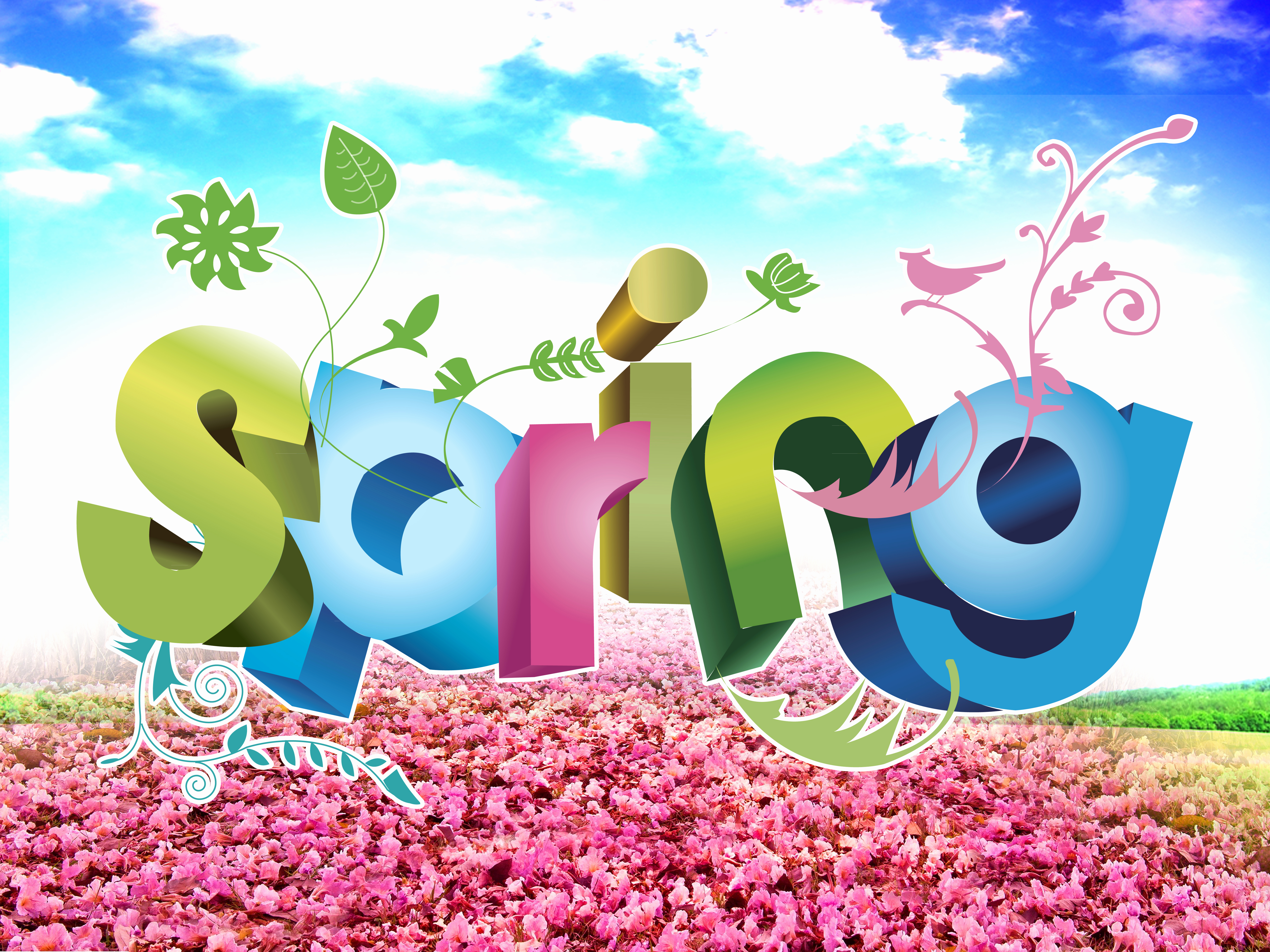 Spring Wallpaper Awesome Google Free Spring Wallpaper - Springtime Free Spring Screensavers - HD Wallpaper 