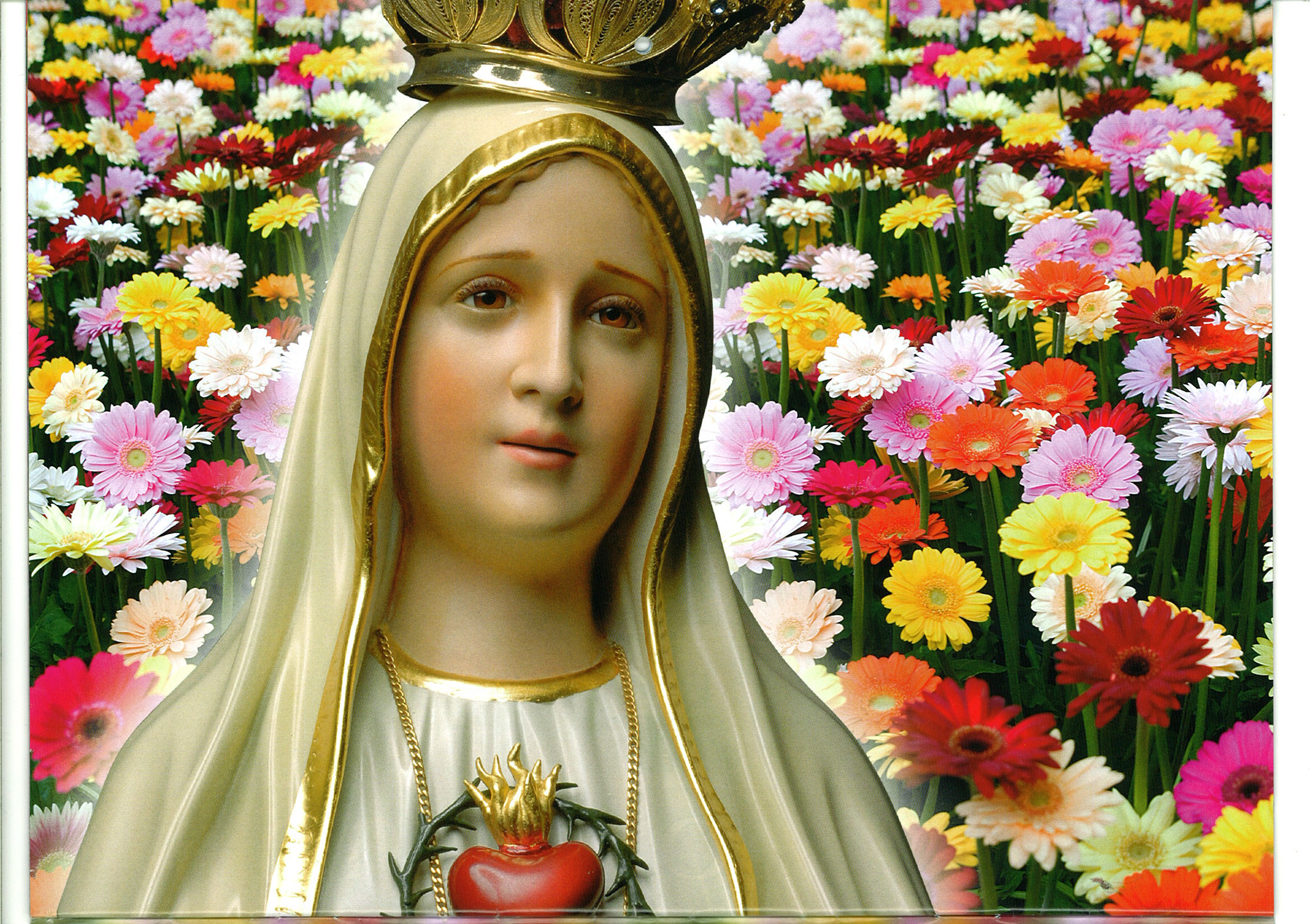 Nossa Senhora De Fatima - Beautiful Mother Mary Fatima - HD Wallpaper 