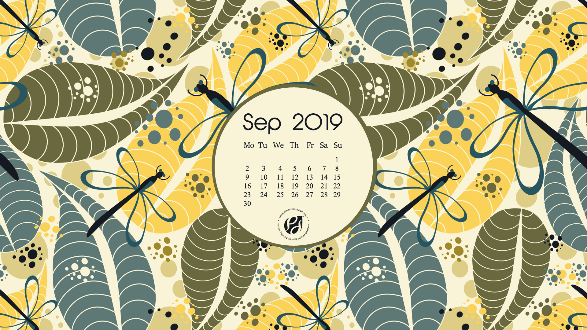 September 2019 Desktop Calendar - HD Wallpaper 