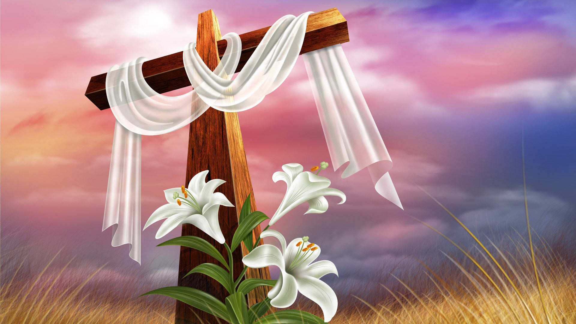 Free Easter Desktop Wallpapers Backgrounds - Religious Catholic Easter - HD Wallpaper 