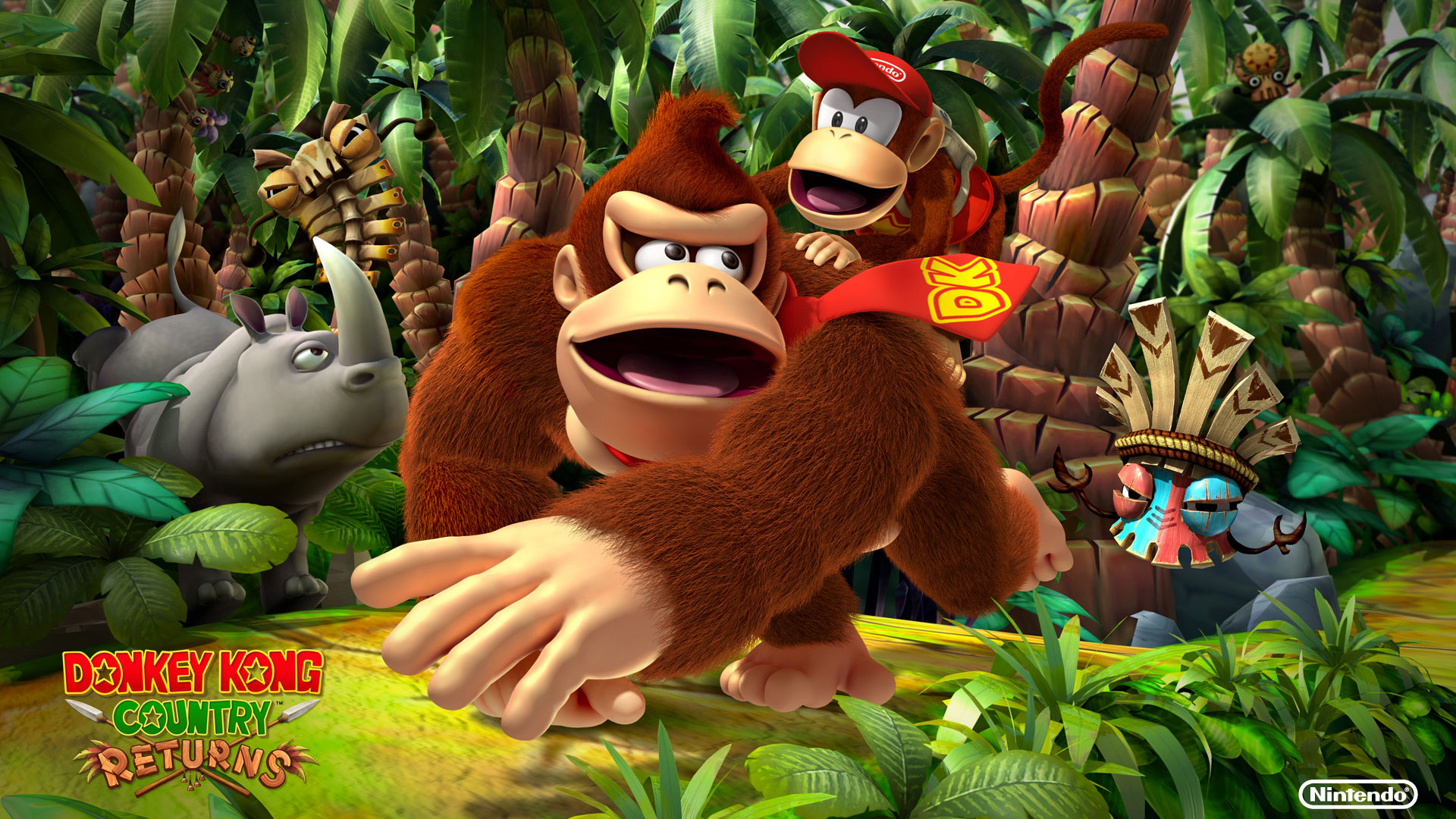 Donkey Kong Country Returns - HD Wallpaper 