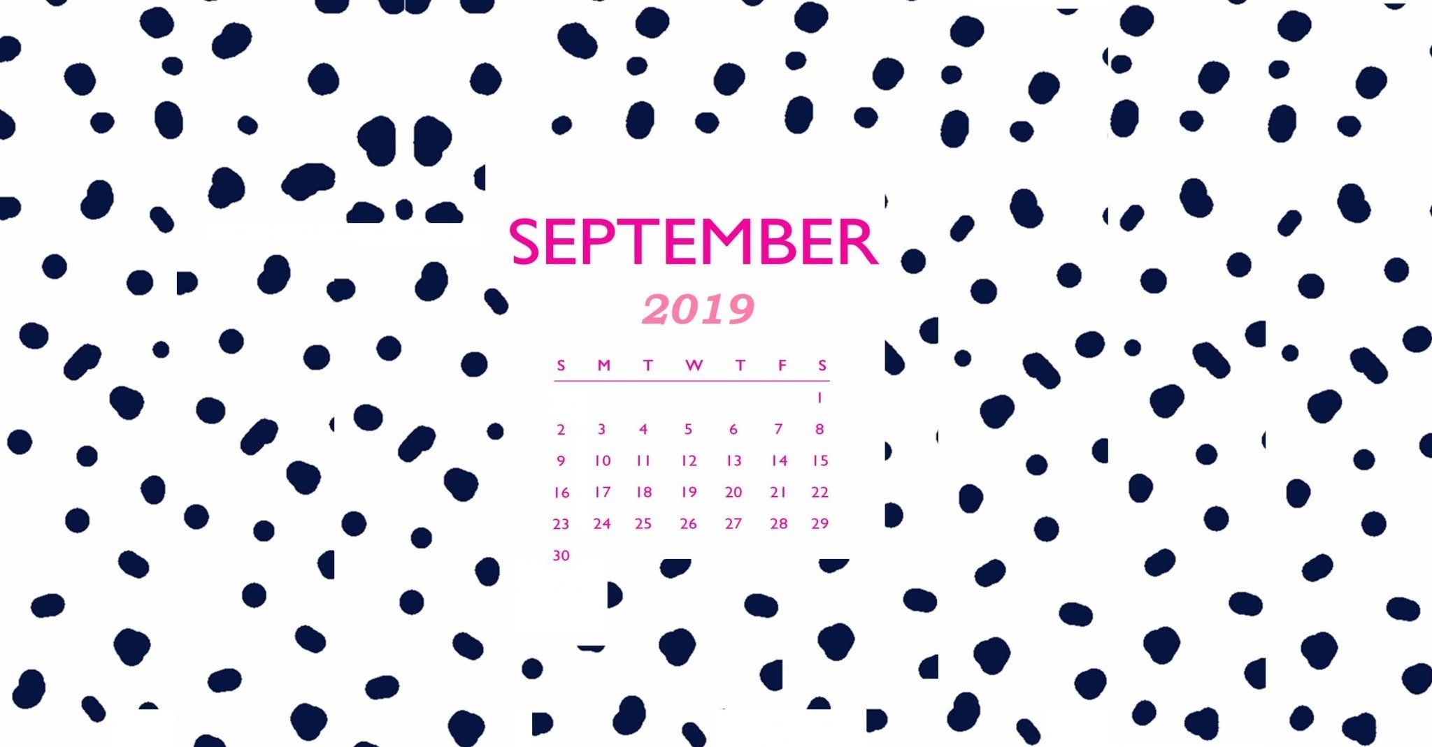 Desktop Calendar Wallpaper For September - September 2019 Calendar Background - HD Wallpaper 