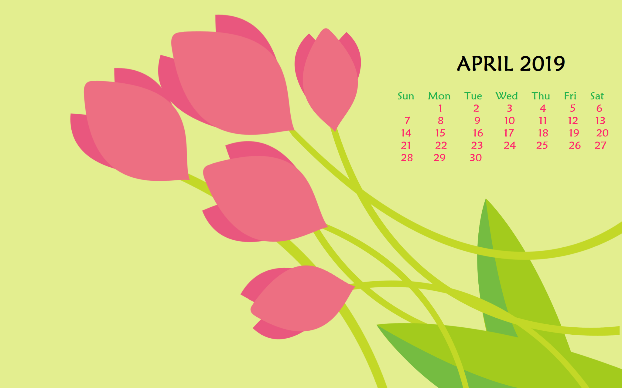 April Desktop Wallpaper 2019 - HD Wallpaper 