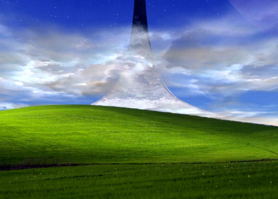 Halo Windows Xp Bliss Wallpaper Know Your Meme - Sky And Green Quotes - HD Wallpaper 