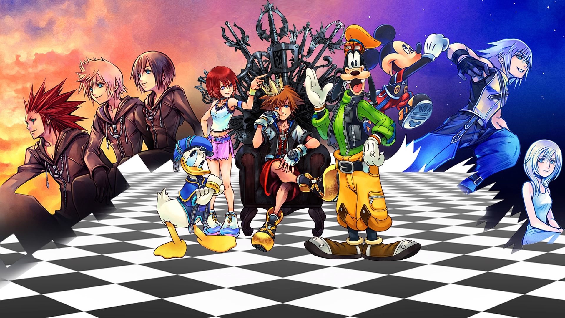 Kingdom Hearts Background - HD Wallpaper 