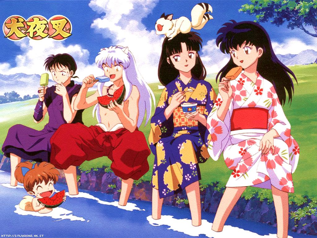 Inuyasha Characters Wallpaper - Inuyasha Summer - HD Wallpaper 