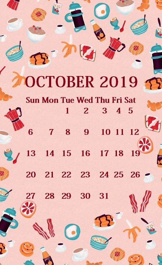 October 2019 Iphone Calendar Wallpaper - HD Wallpaper 