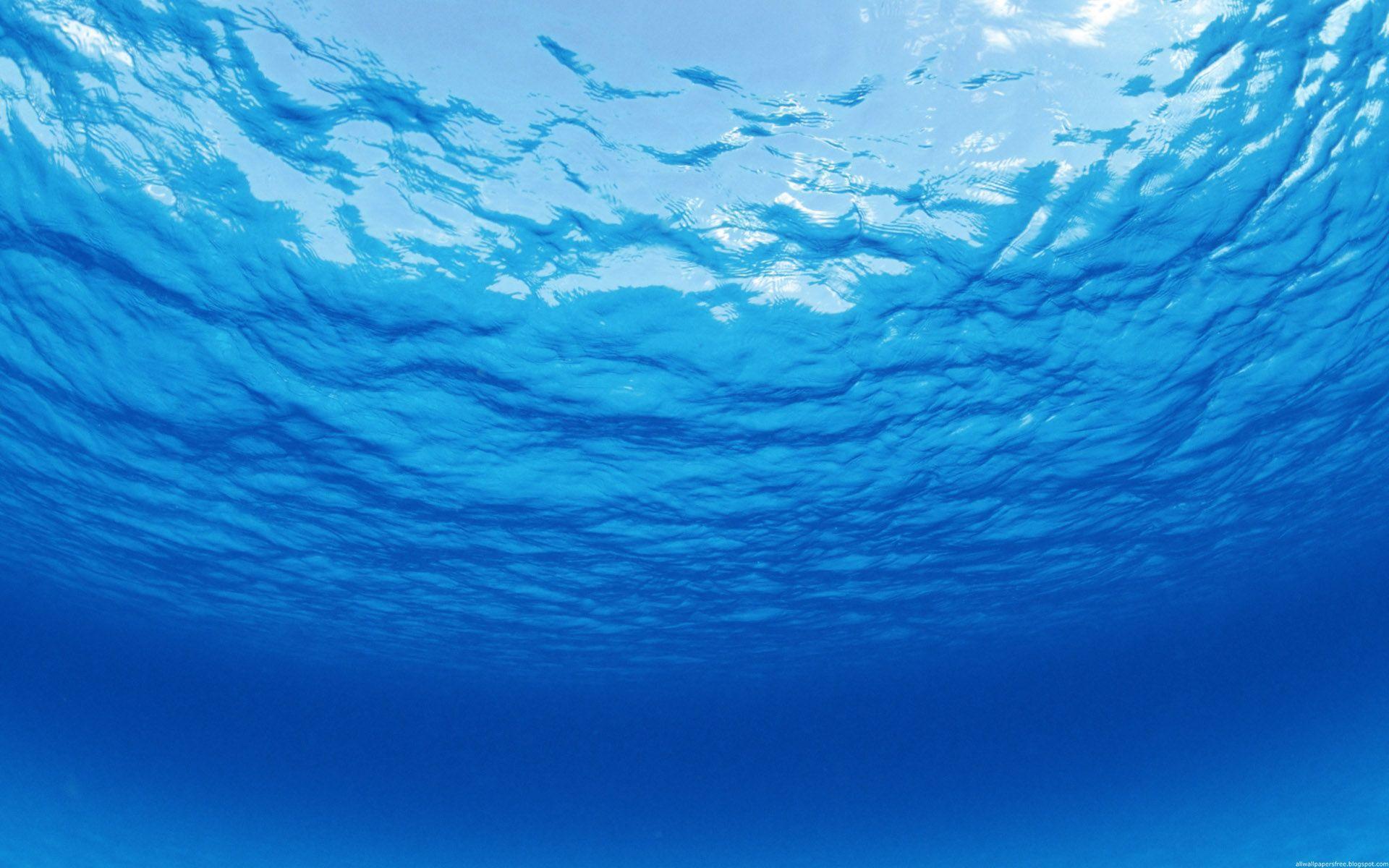 Blue Water Wallpaper - Free Background Ocean - HD Wallpaper 