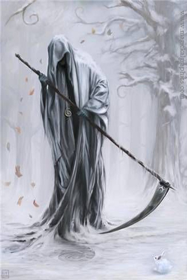 Death - Grim Reaper Tattoo Designs - HD Wallpaper 