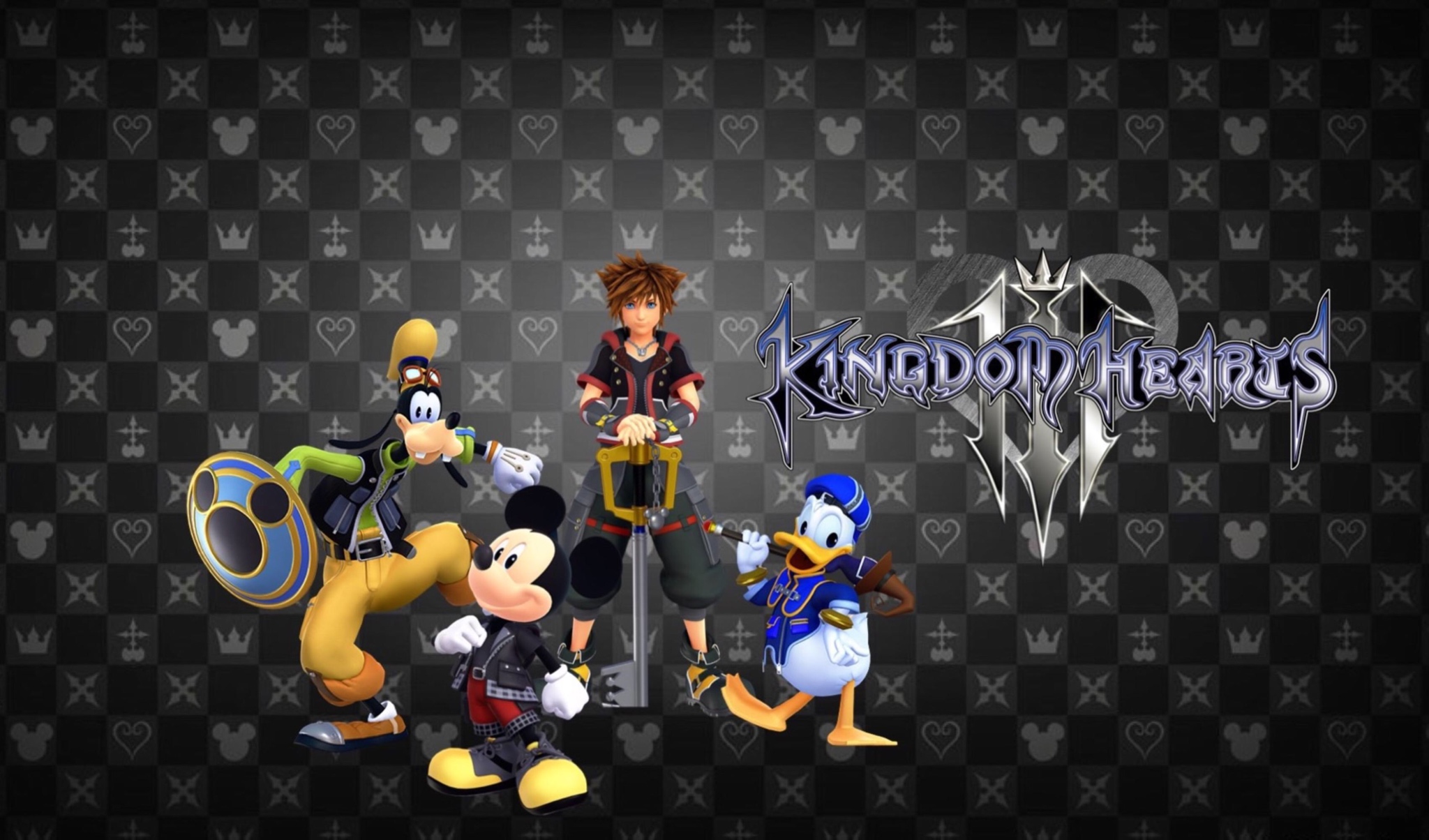 Kingdom Hearts Wallpaper Pattern - HD Wallpaper 