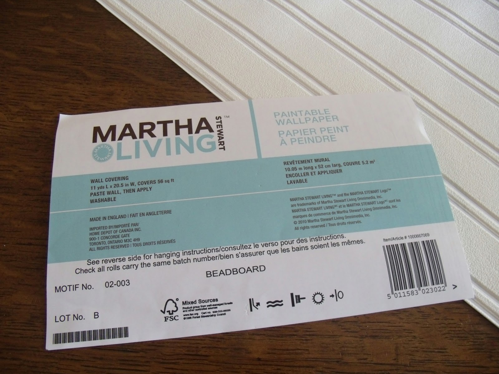 Martha Stewart Beadboard Wallpaper - Martha Stewart Living - 1600x1200