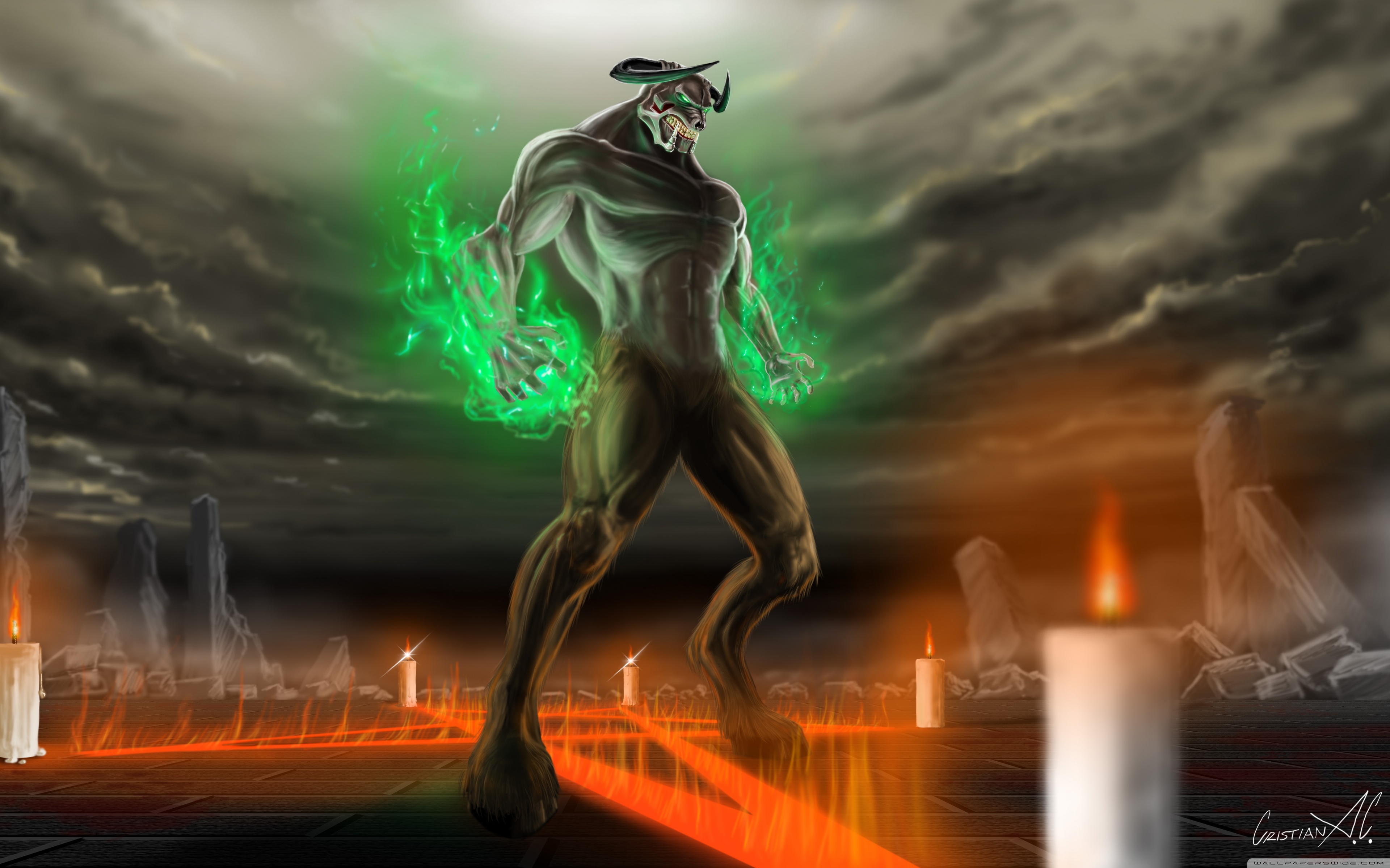 Doom Wallpaper Hell Knight - HD Wallpaper 