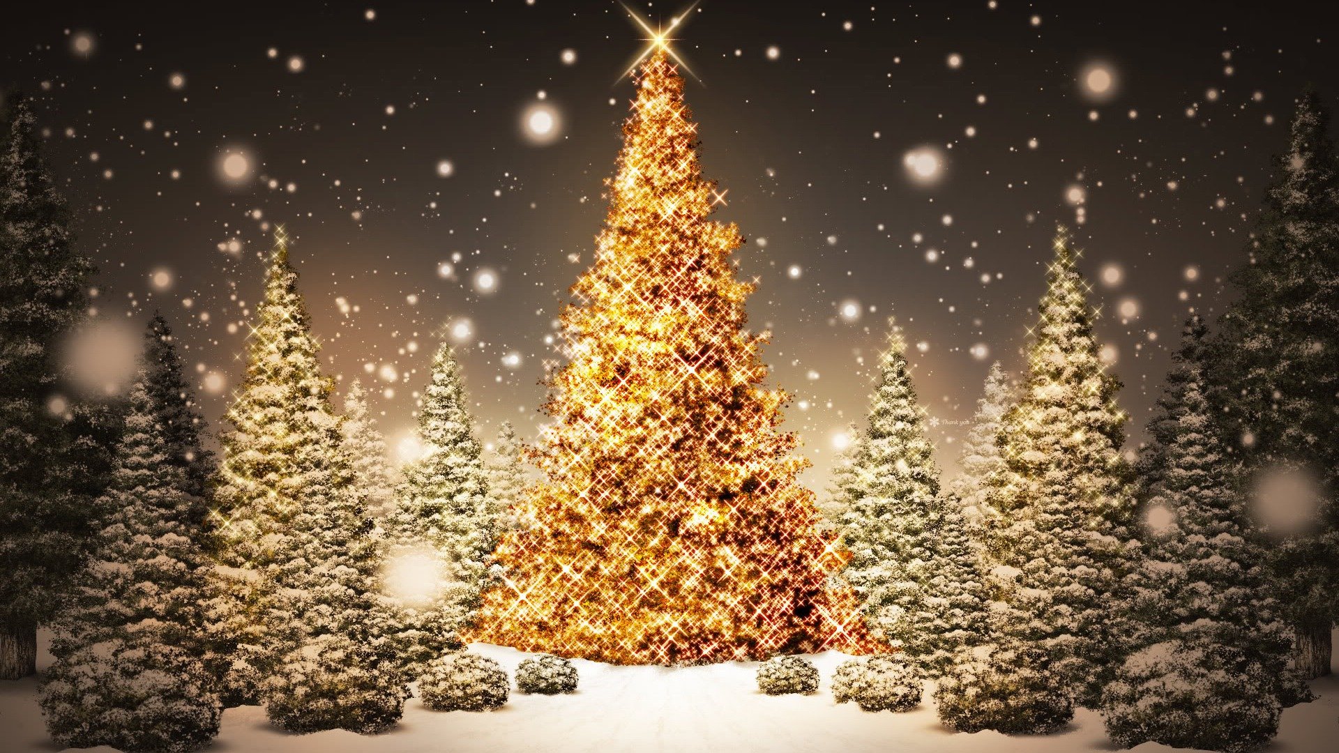 Download Hd 1080p Christmas Desktop Wallpaper Id - Christmas Tree Background - HD Wallpaper 