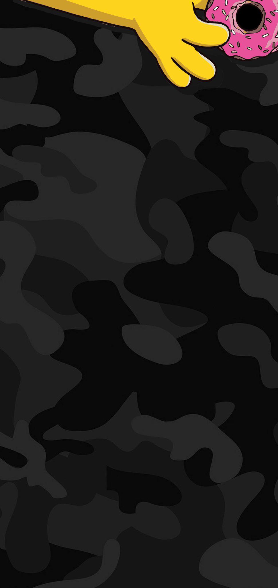 Simpson Camo - HD Wallpaper 