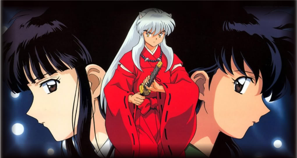 Inuyasha Kikyo Or Kagome Inuyasha Anime Wallpaper Hd - Inuyasha And Kagome And Kikyo - HD Wallpaper 