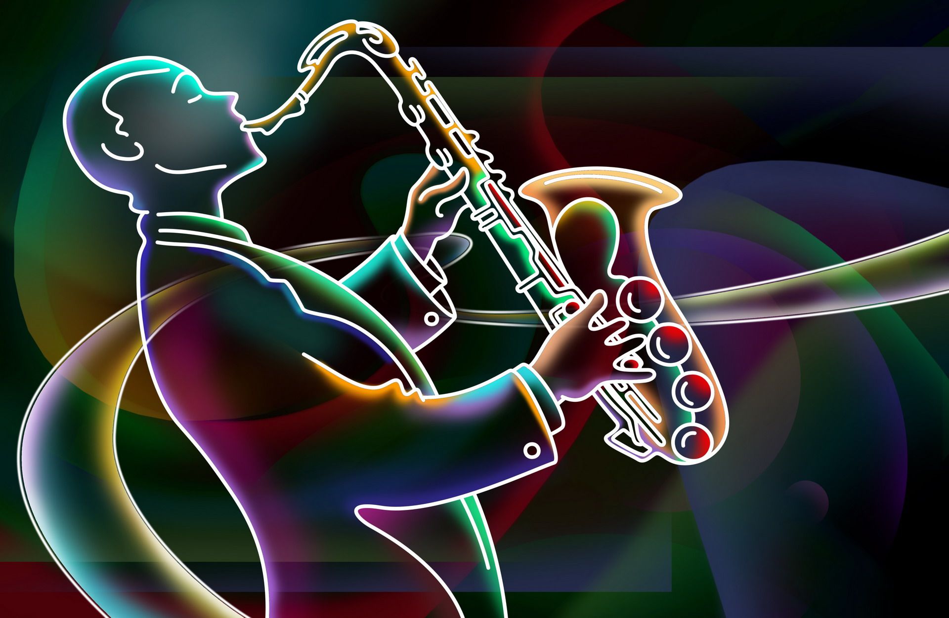 3d Saxophone Wallpaper - Saxophone Wallpaper Hd - HD Wallpaper 