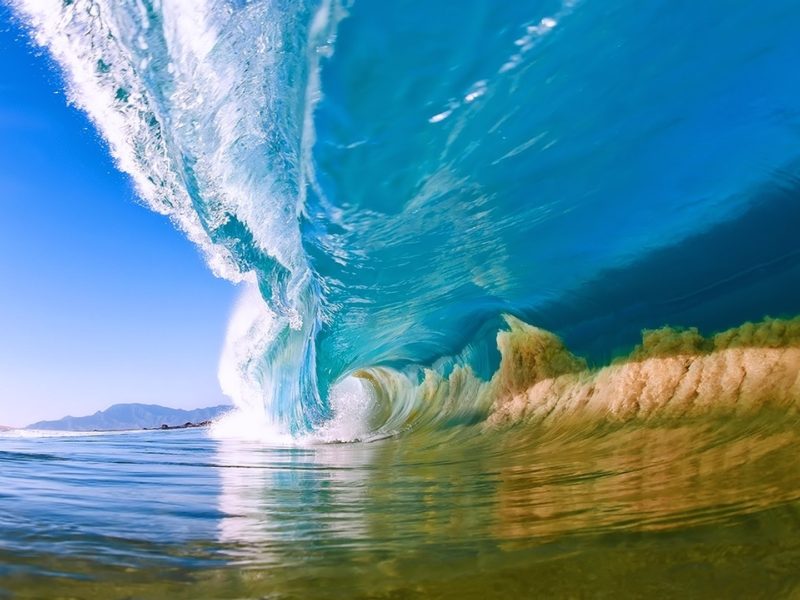 Natural Summer Ocean Wave Desktop Hd Wallpaper - Wave Desktop - HD Wallpaper 