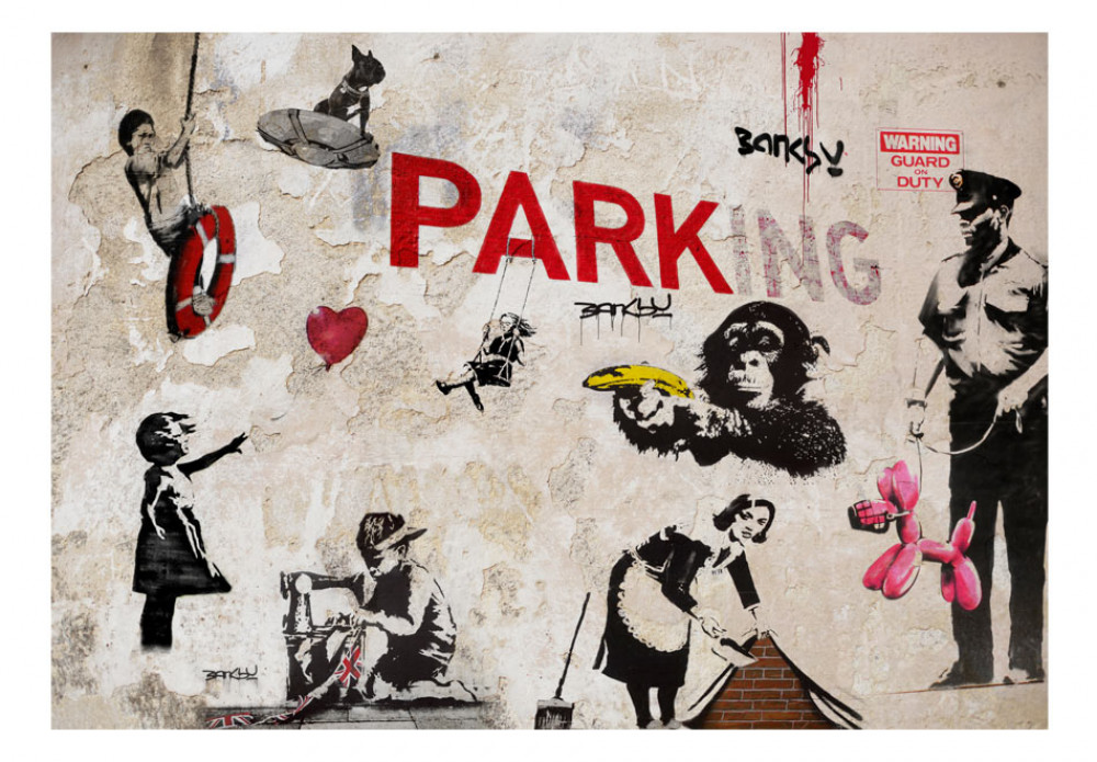 Wall Mural [banksy] Graffiti Collage 65709 Additionalimage - Banksy - HD Wallpaper 