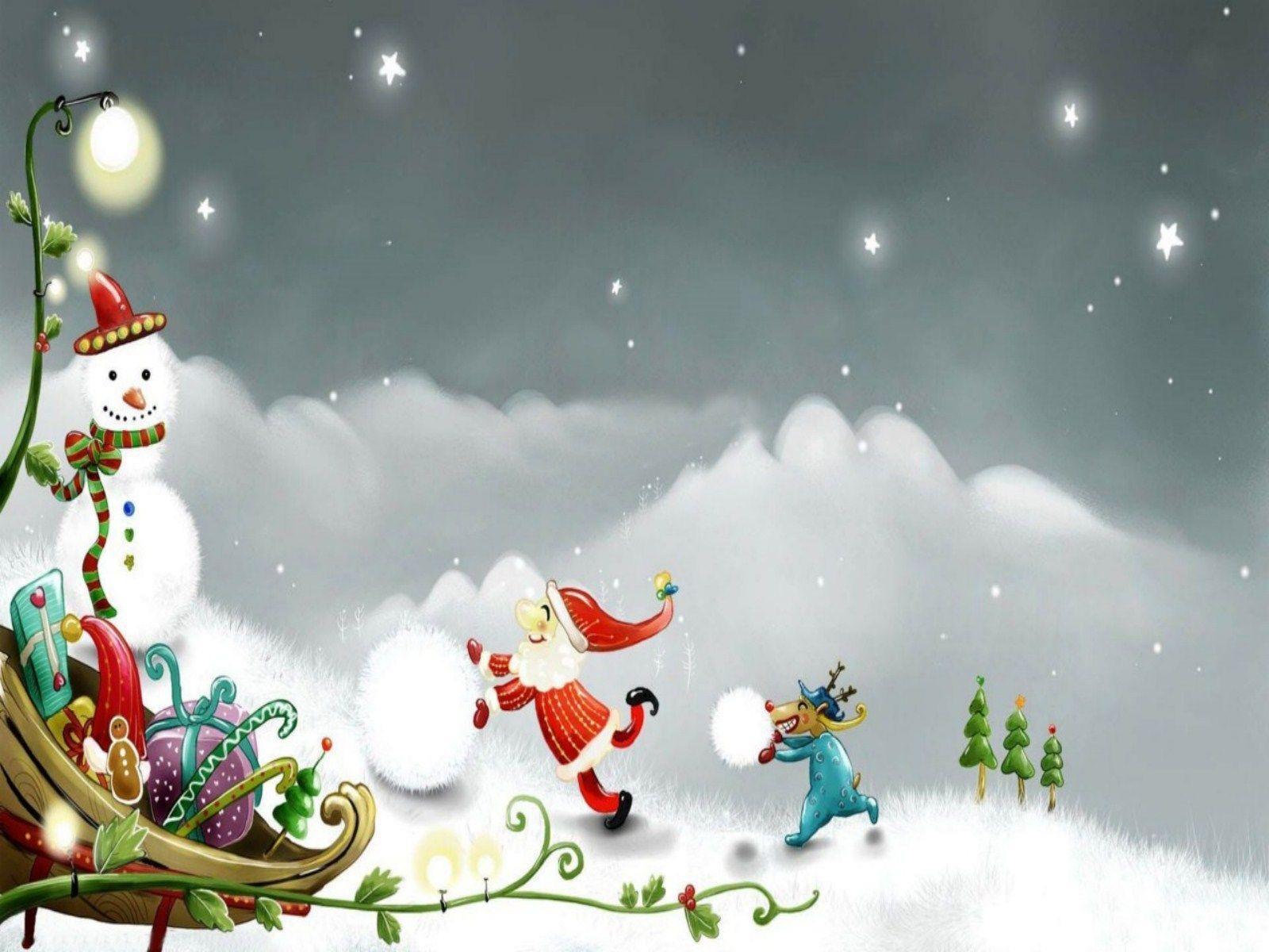 Marry Christmas Background - HD Wallpaper 