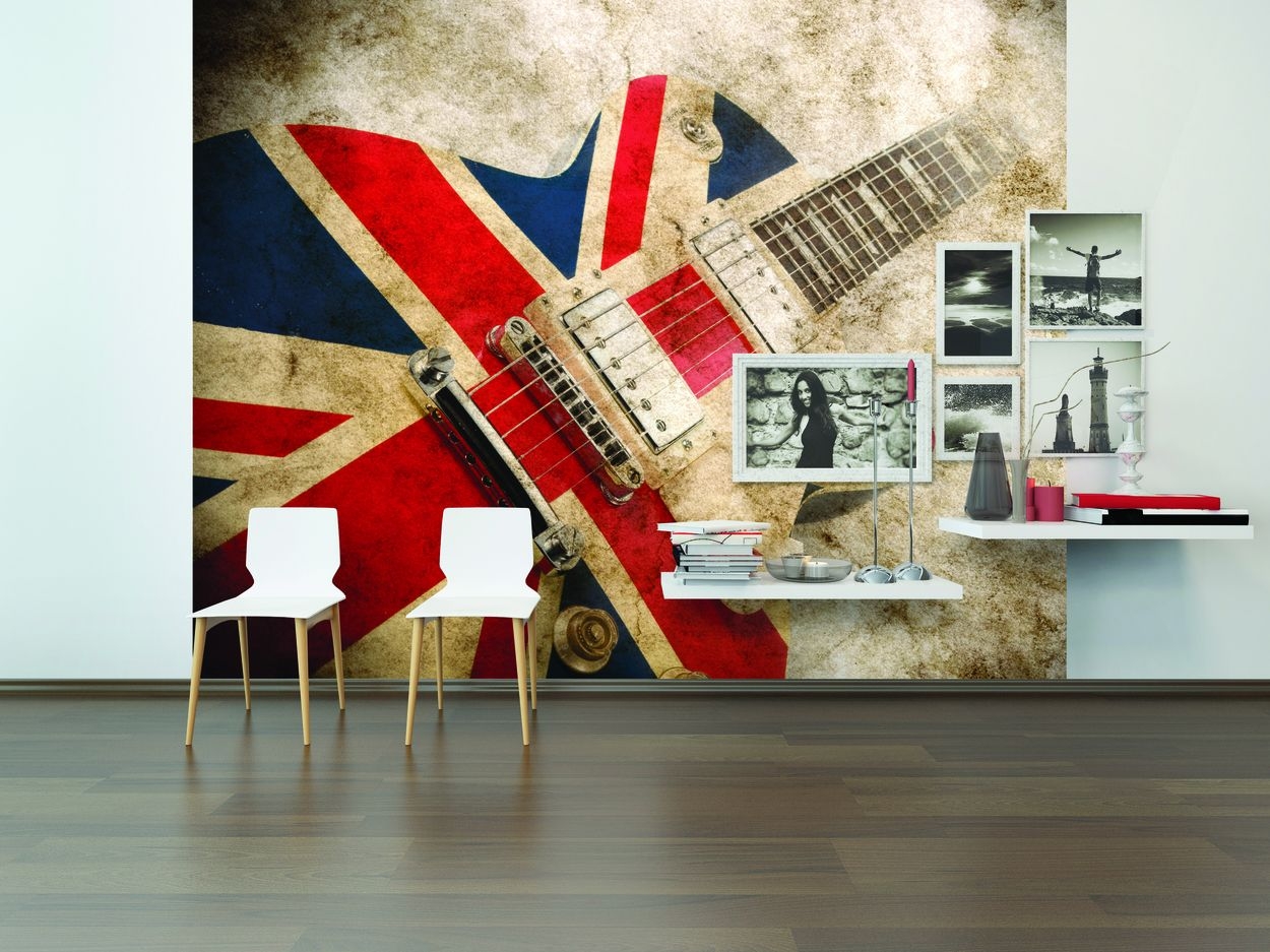 Rock Guitar Union Jack Wallpaper Mural Kool Rooms For - Yardbirds Best Of The Rarities - HD Wallpaper 