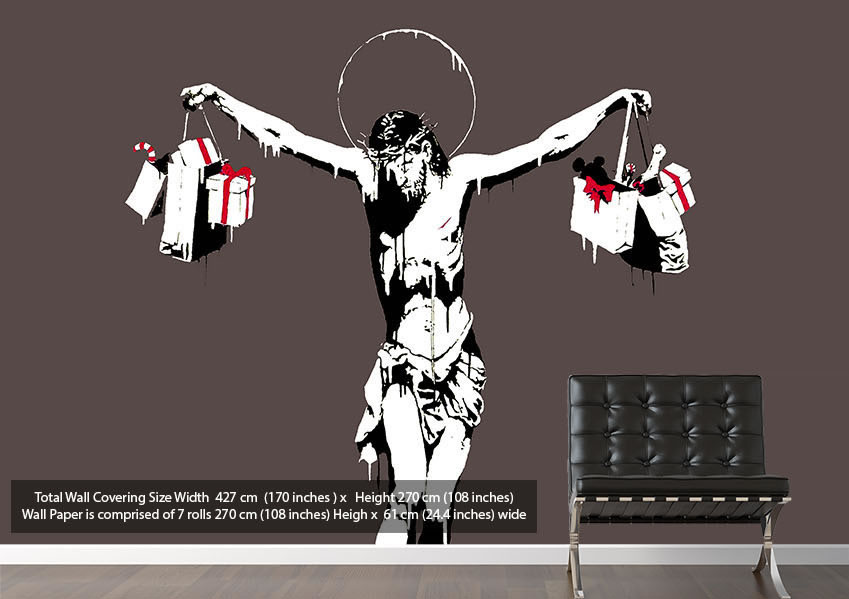 Banksy Jesus Shopping Bags - HD Wallpaper 
