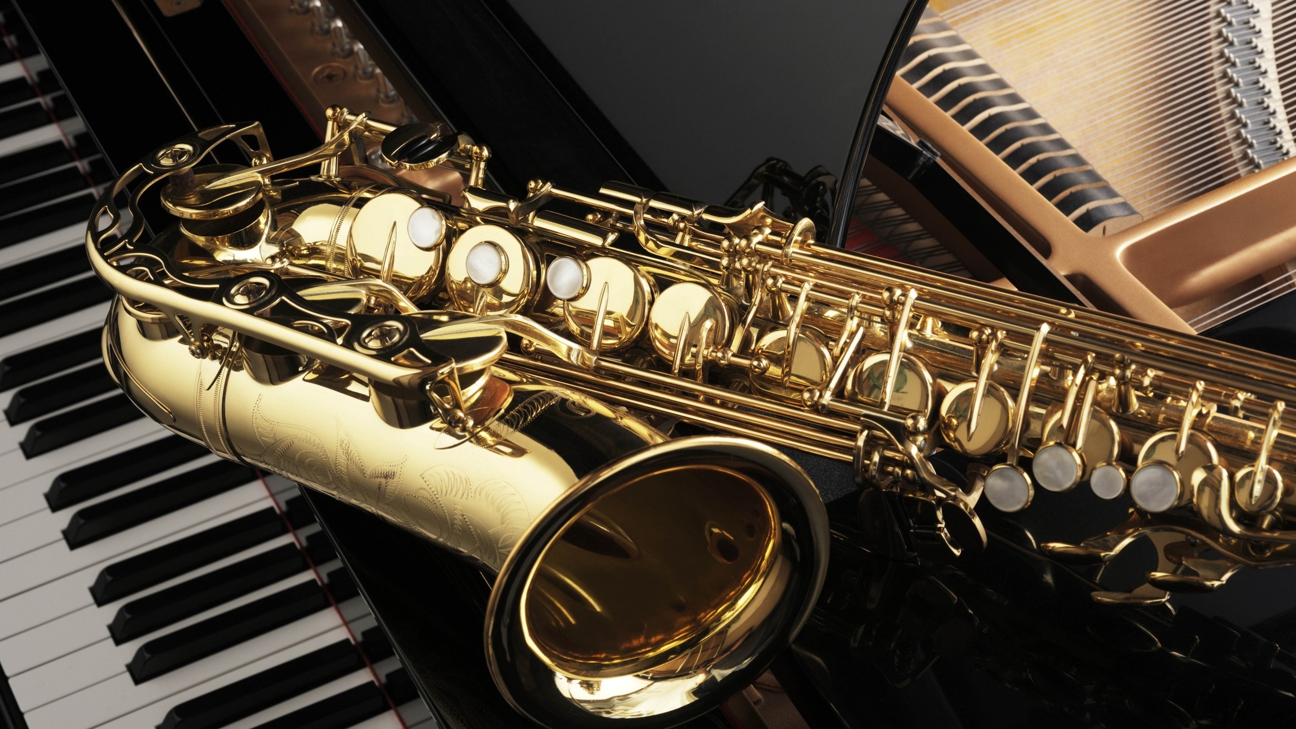 Saxophone And Piano For Hdtv Resolution - Saxophone Piano - HD Wallpaper 
