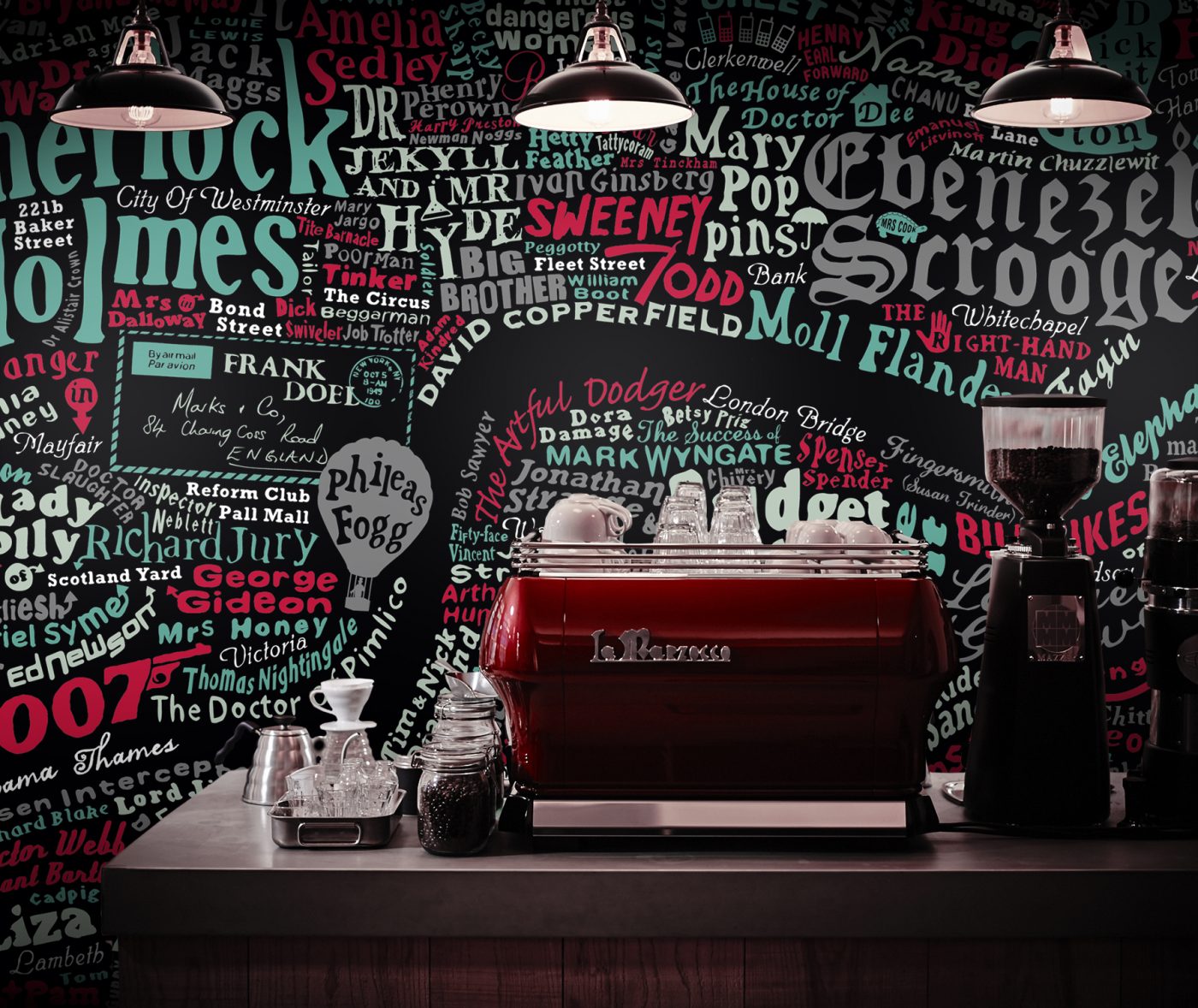 Stylish Coffee Shop Wallpaper - Coffee Shop - HD Wallpaper 