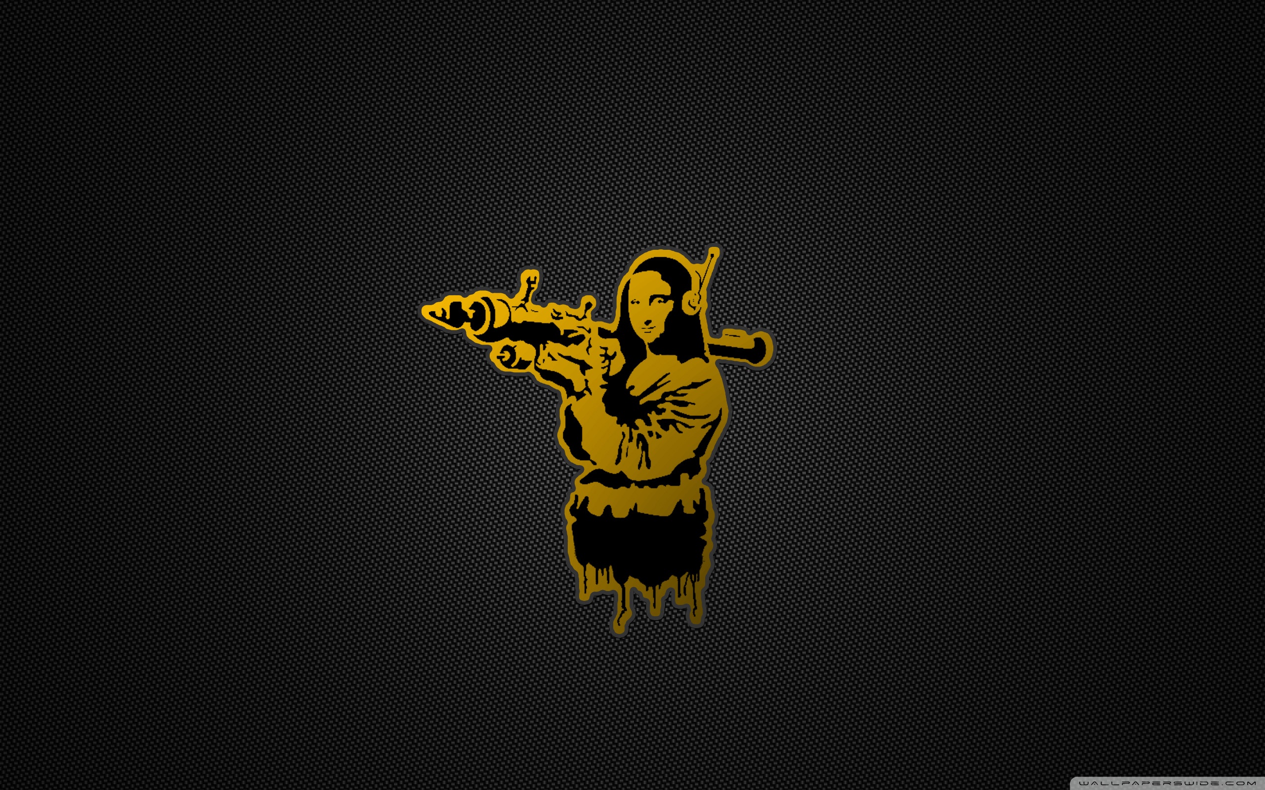 Banksy Mona Lisa - HD Wallpaper 