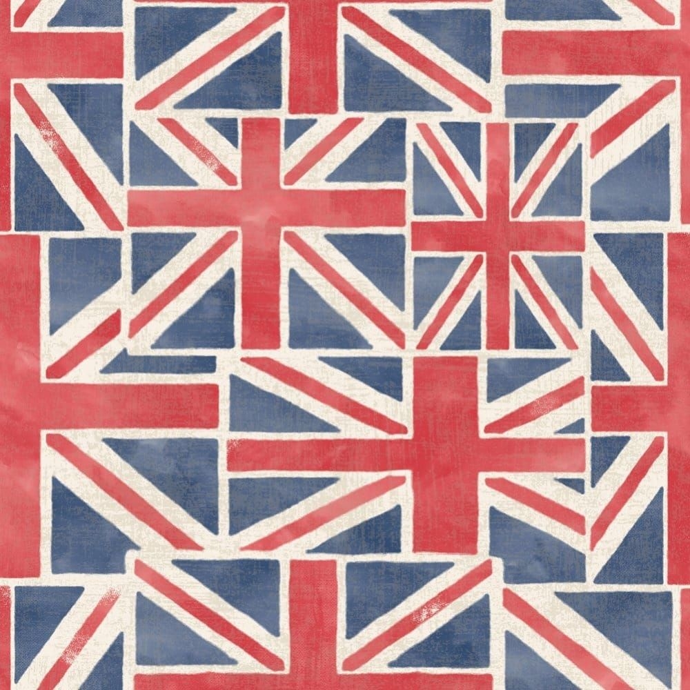 Fine Decor Union Jack Feature Wallpaper Red White Blue - Union Jack - HD Wallpaper 
