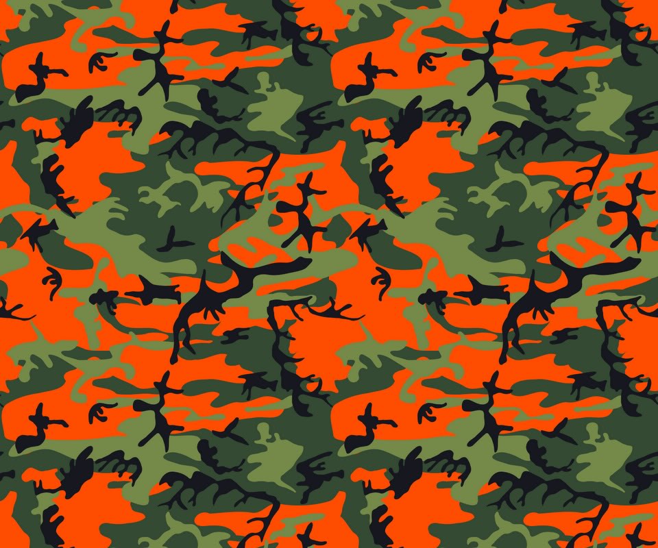 Orange Camo Wallpaper - Green And Orange Camo - HD Wallpaper 