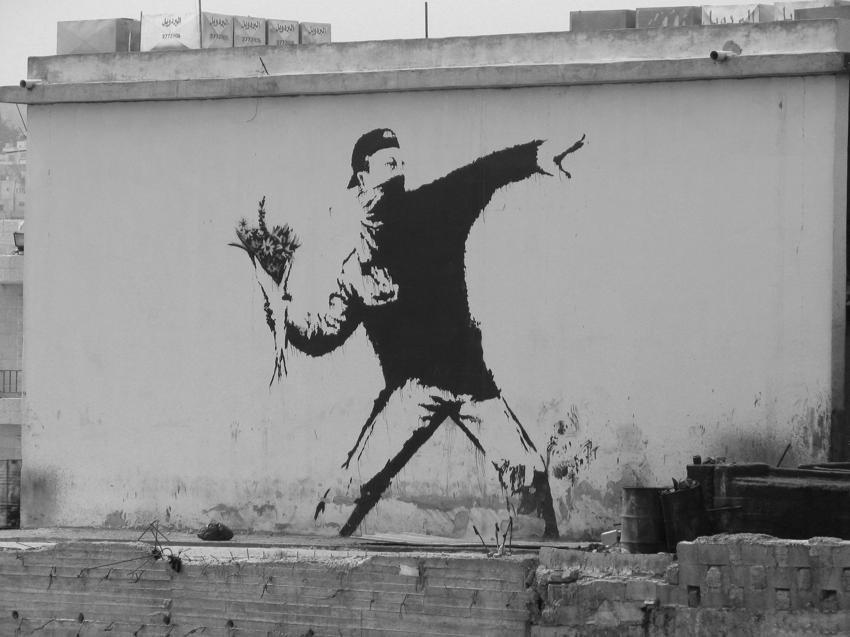 Full Size Banksy Wallpaper For Macbook 
 Src Full Size - Banksy Original - HD Wallpaper 
