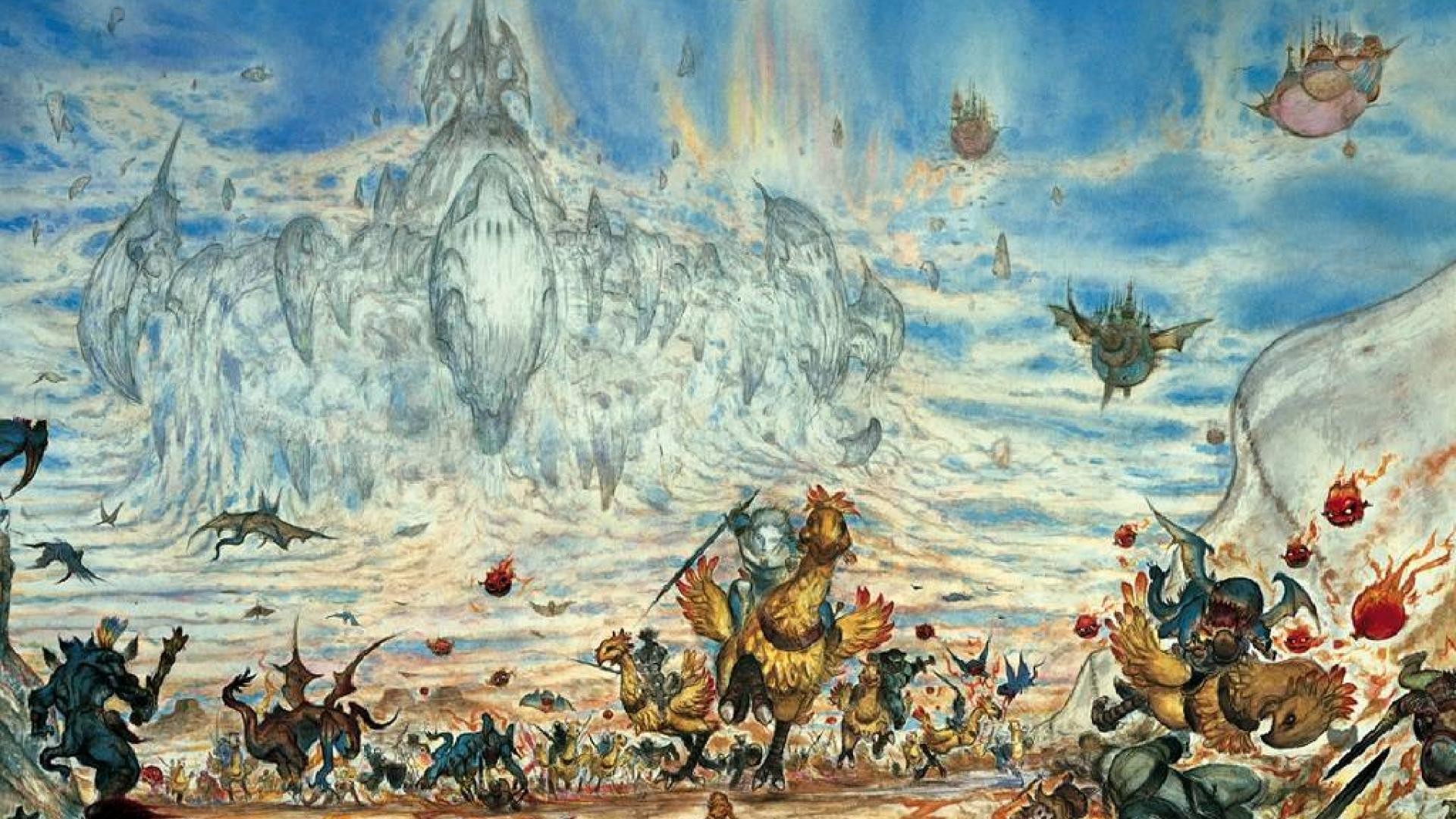 1920x1080, Amano1 Amano Ff Pictures Anyone Wallpaper - Final Fantasy Art Yoshitaka Amano - HD Wallpaper 